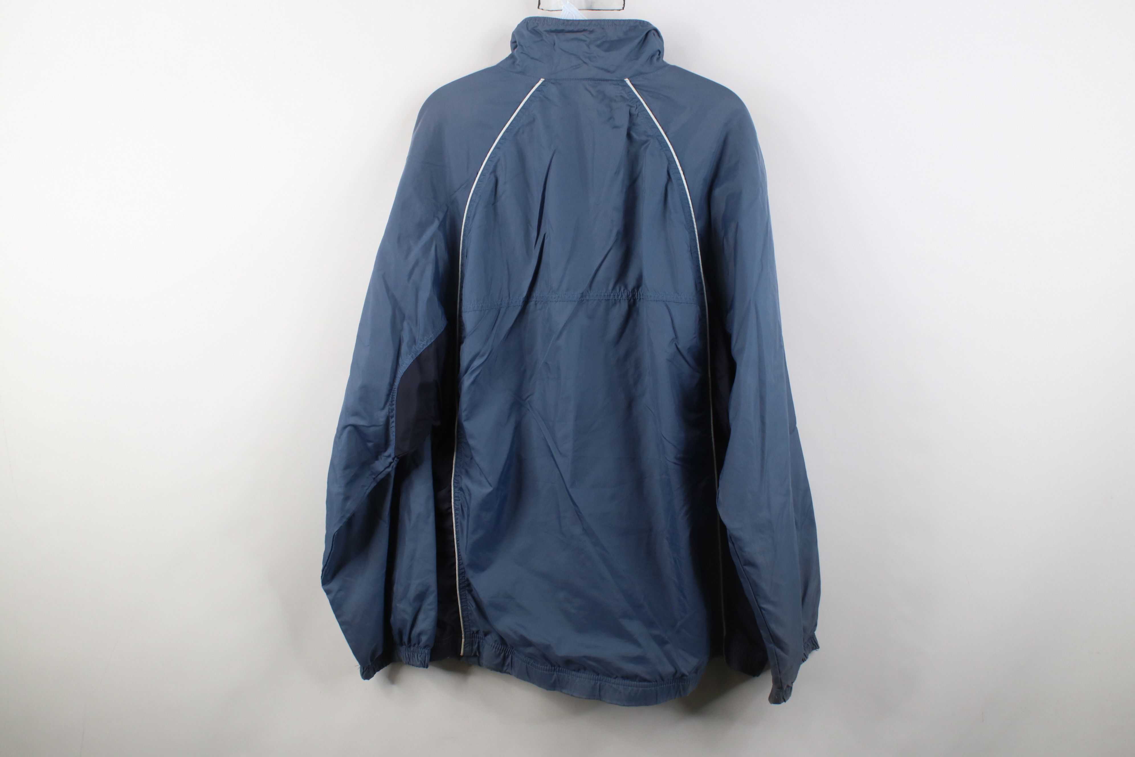 Reebok Vintage 90s Y2K Reebok Spell Lined Windbreaker Jacket Blue Size US L / EU 52-54 / 3 - 15 Thumbnail