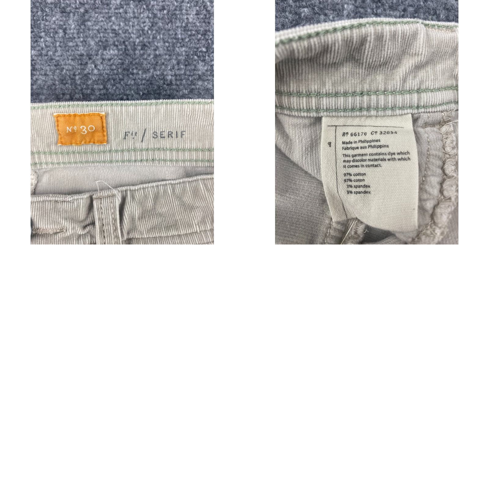 Vintage Pilcro Jeans Womens 30 Gray Stretch Denim Corduroy Modern Logo 5-Pocket Skinny Regular Distressed Vintage No Logo? Size 30" / US 8 / IT 44 - 8 Thumbnail