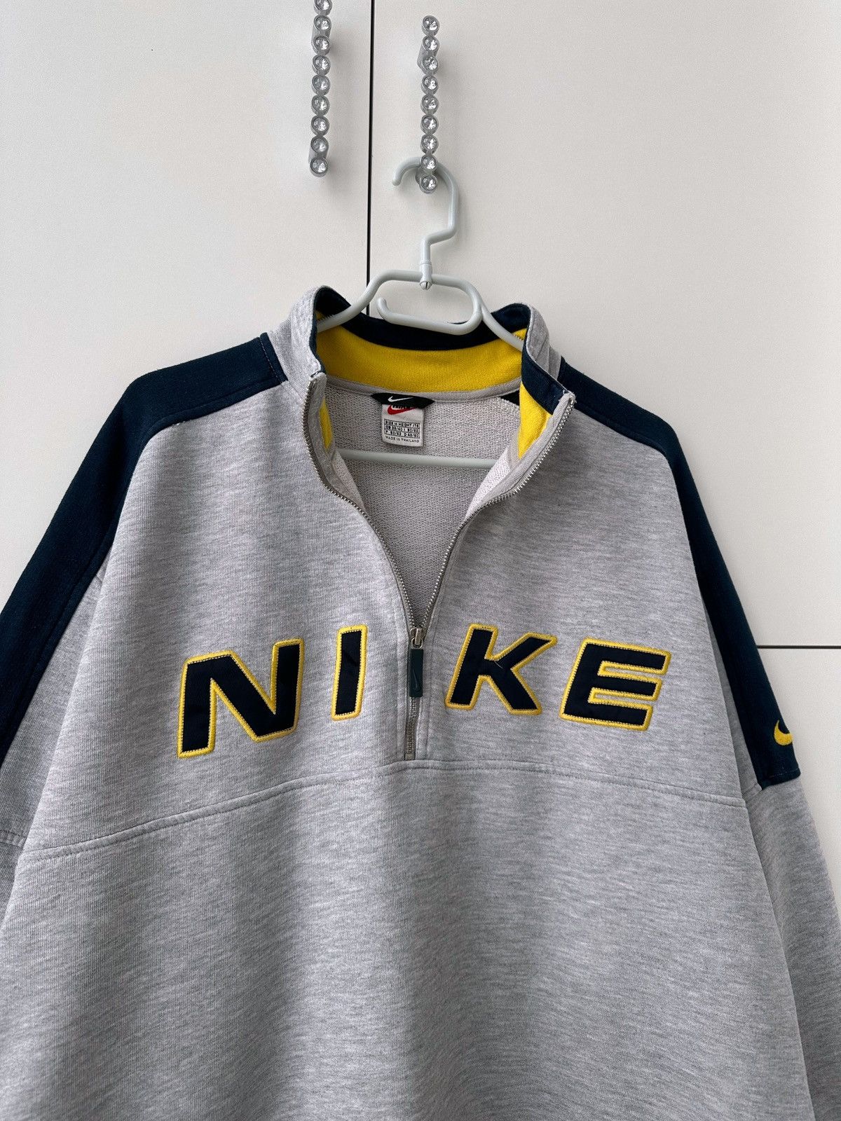 Nike Vintage 90’s Nike Y2k 1/2 Zip Sweatshirt Streetwear Size US M / EU 48-50 / 2 - 2 Thumbnail