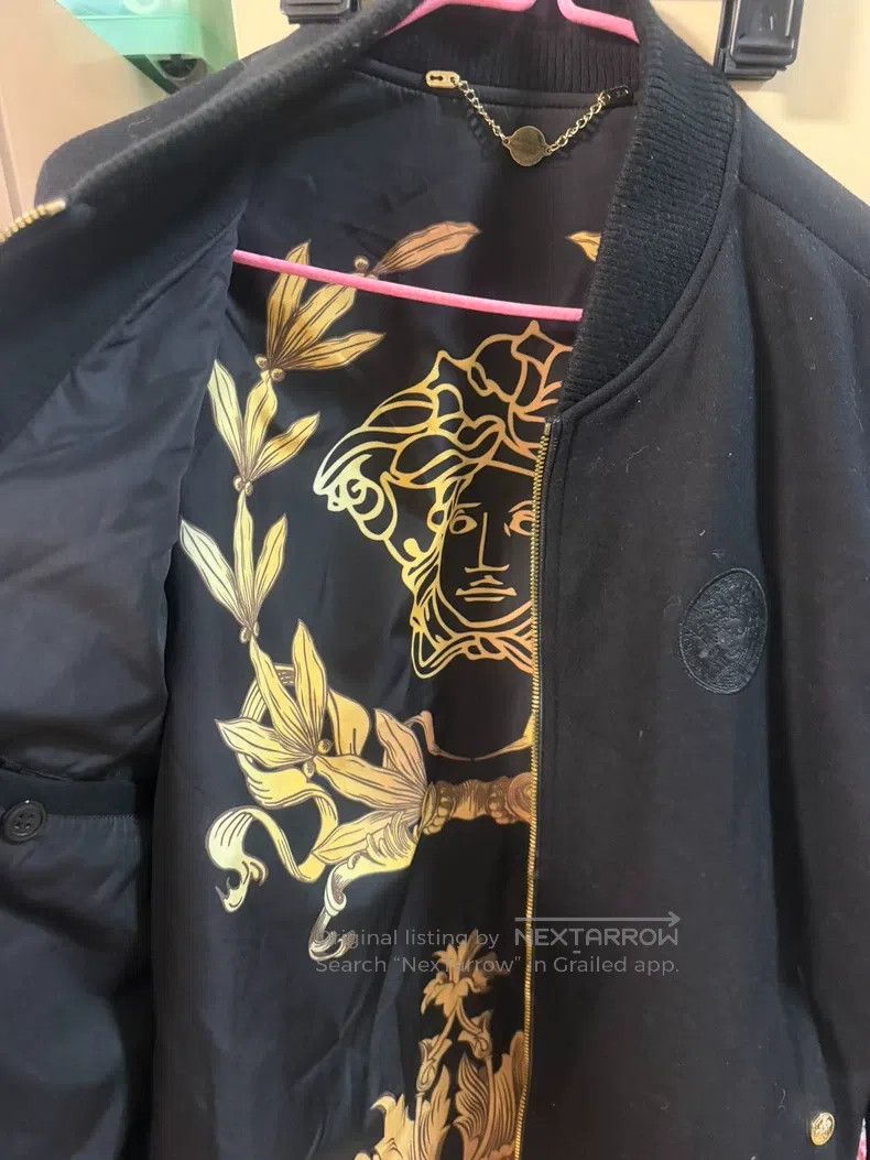 Versace Versace Medusa patchwork leather sleeve jacket coat Size US XL / EU 56 / 4 - 3 Thumbnail