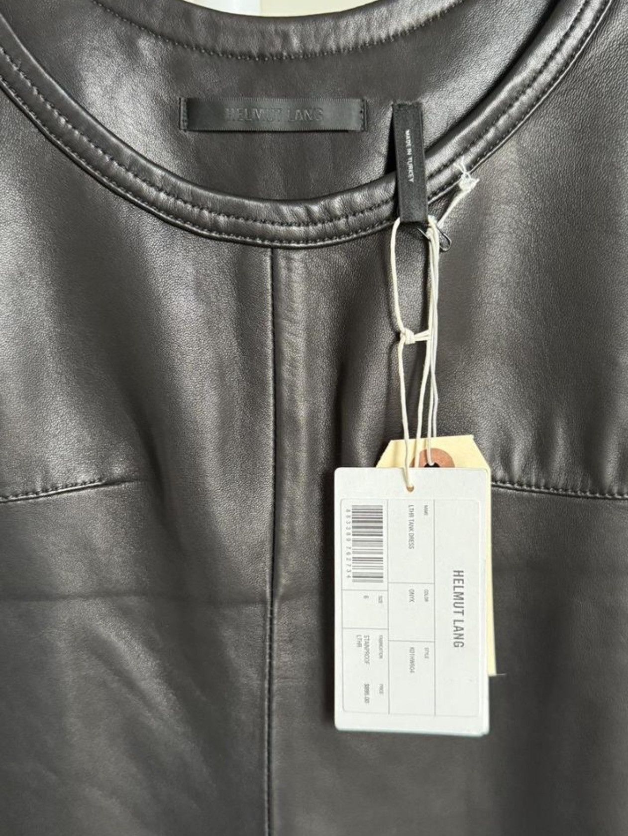Helmut Lang NWT Runway Leather Tank Dress Size M / US 6-8 / IT 42-44 - 4 Thumbnail