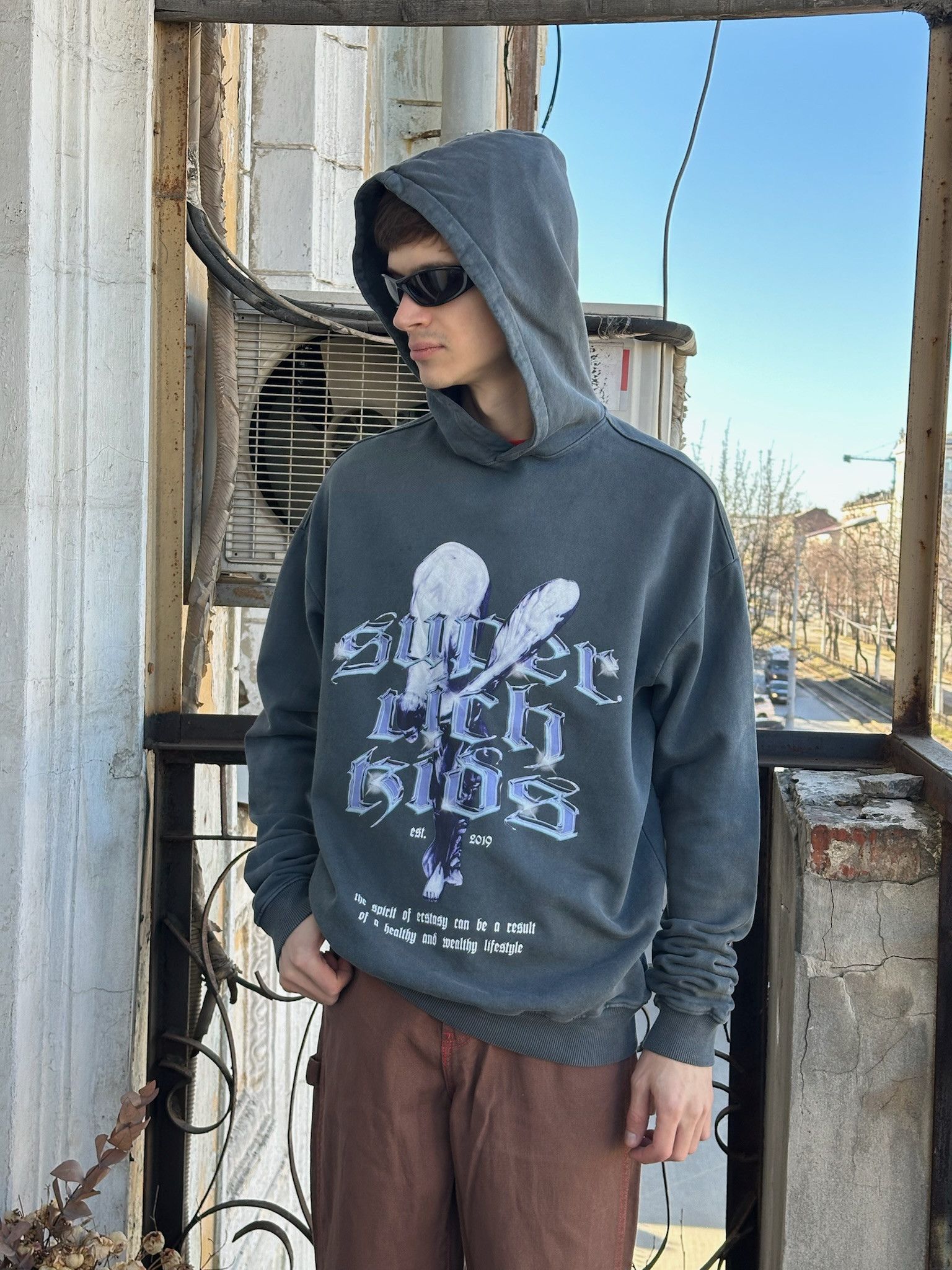 Other Baggy Streetwear Hoodie rolls royce logo Size US M / EU 48-50 / 2 - 1 Thumbnail