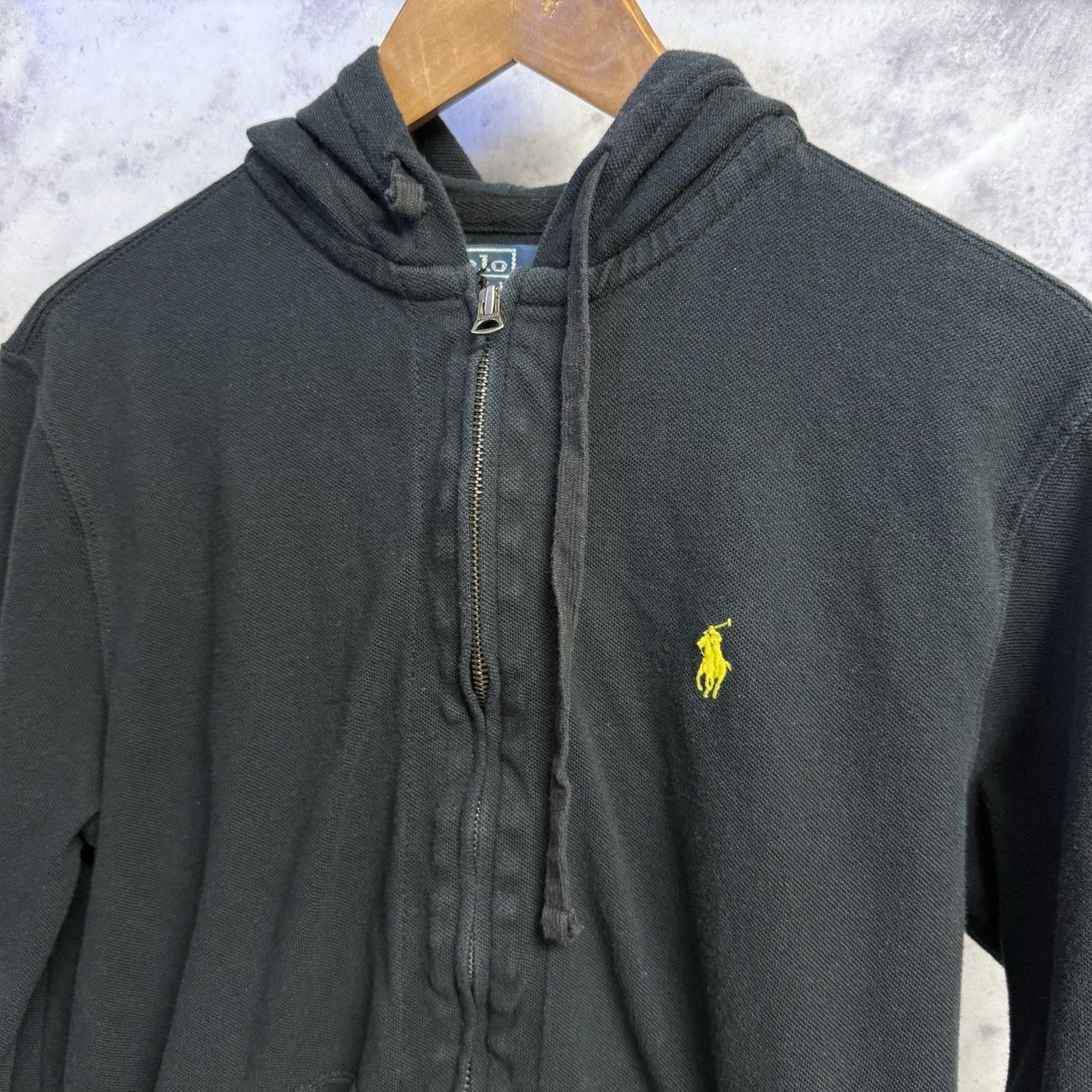 Polo Ralph Lauren Polo Ralph Lauren Hoodie Sweatshirt Mens Medium Black Yellow Size US M / EU 48-50 / 2 - 3 Thumbnail