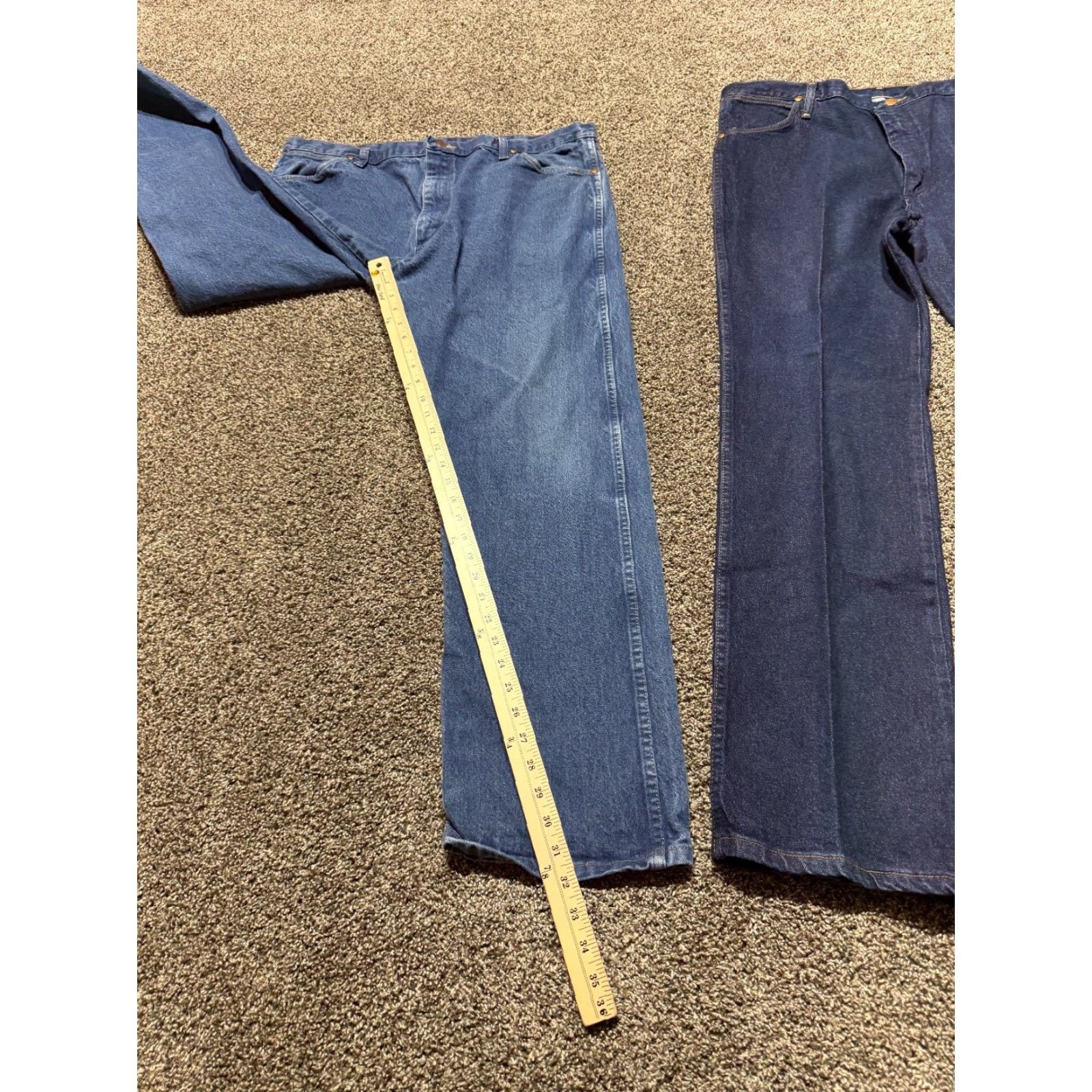 Wrangler Wrangler Jeans 13MWZ 974 Denim 40X32 Lot of 2 Bootcut Blue 40 in 5-Pocket Mens Regular Cowboy Cut Shirt? Size US 40 / EU 56 - 7 Thumbnail