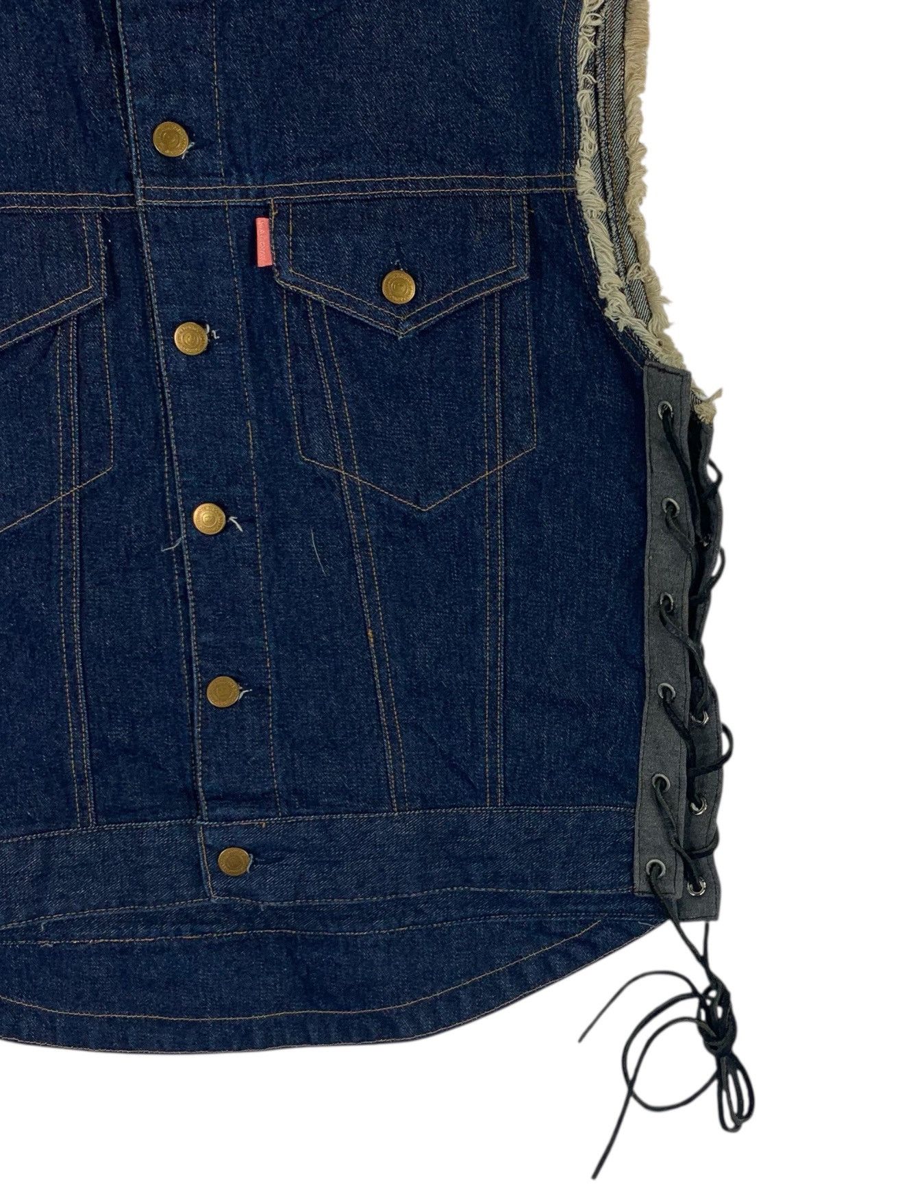 Kadoya VINTAGE KADOYA DENIM SLEEVELESS JACKET Size US L / EU 52-54 / 3 - 5 Thumbnail