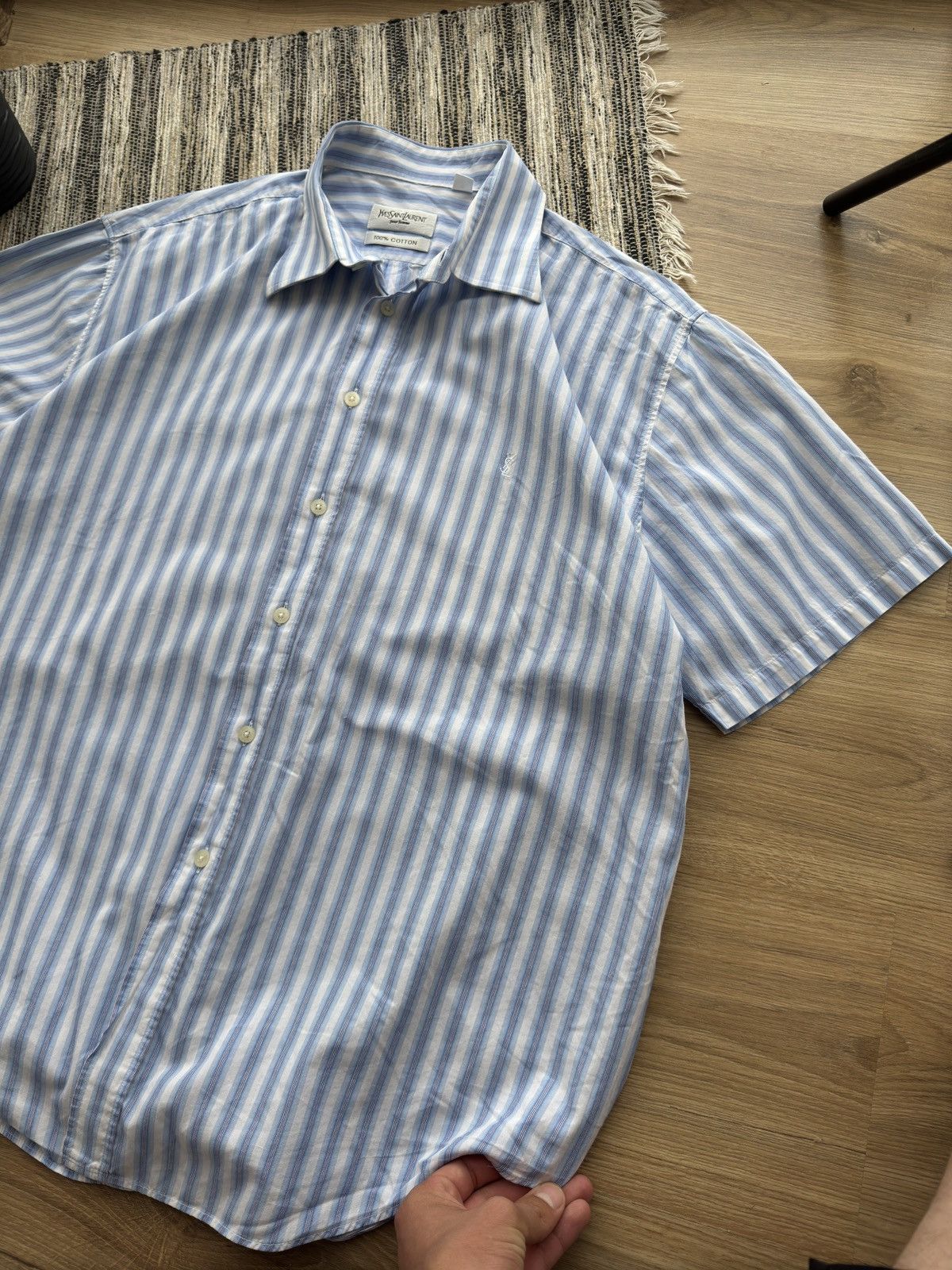 Other Yves Saint Laurent YSL vintage short sleeve summer shirt Size US XL / EU 56 / 4 - 4 Thumbnail