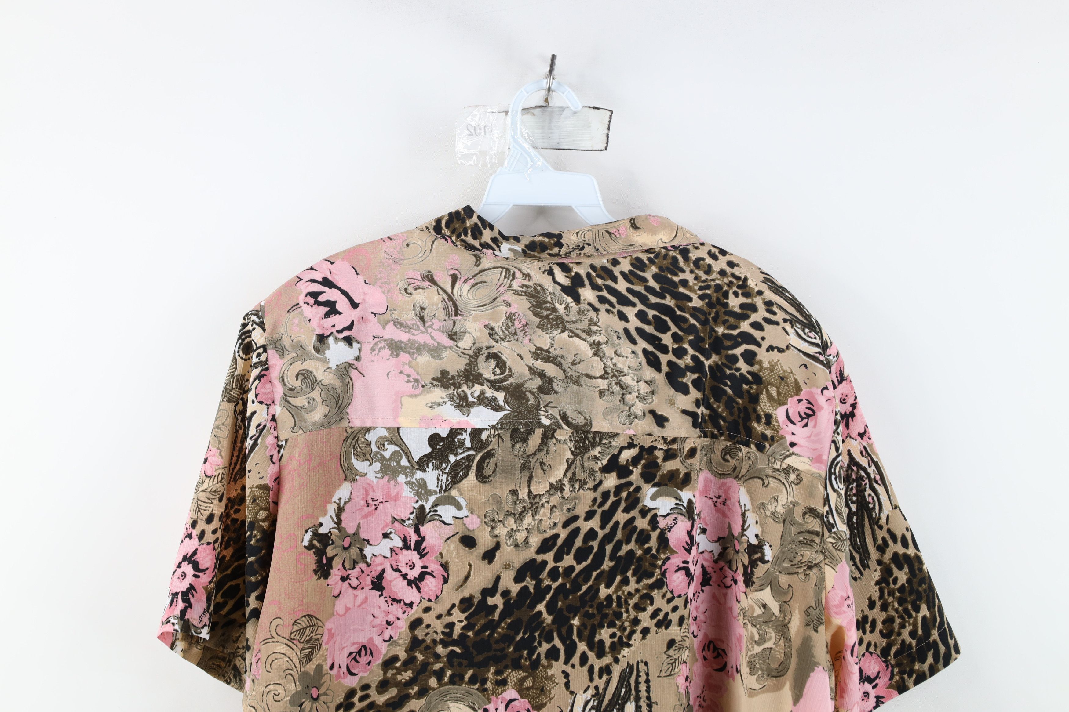 Vintage Vintage 90s Y2K Streetwear Babydoll Flower Knit Button Shirt Size XXL / US 16-18 / IT 52-54 - 10 Thumbnail