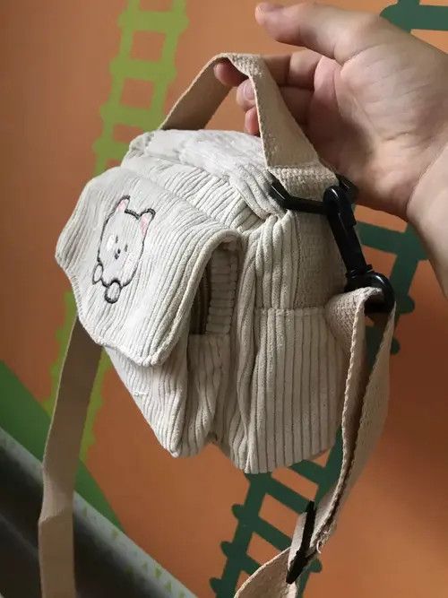 Japanese Brand Women’s Corduroy Shoulder Bag Size ONE SIZE - 2 Thumbnail