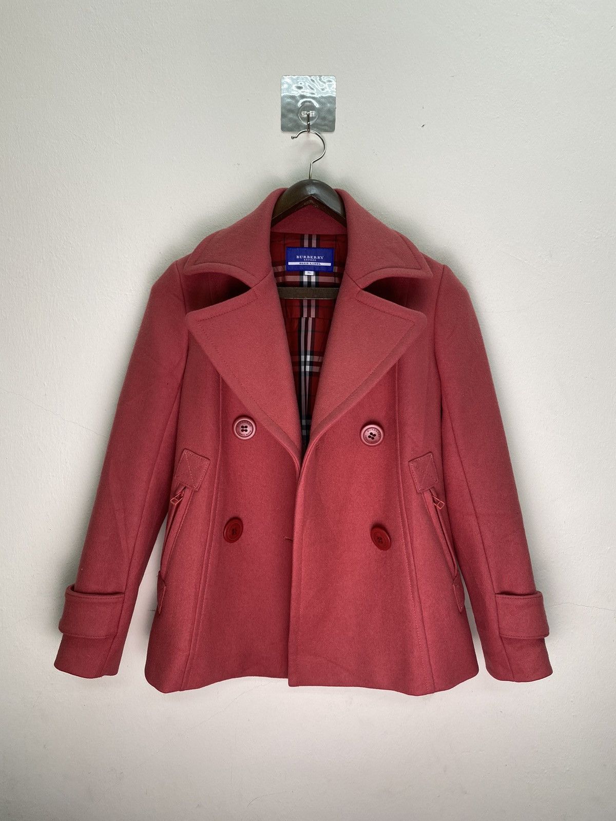 Burberry Burberry London Blue Label wool pea coat nice jacket Size S / US 4 / IT 40 - 2 Thumbnail