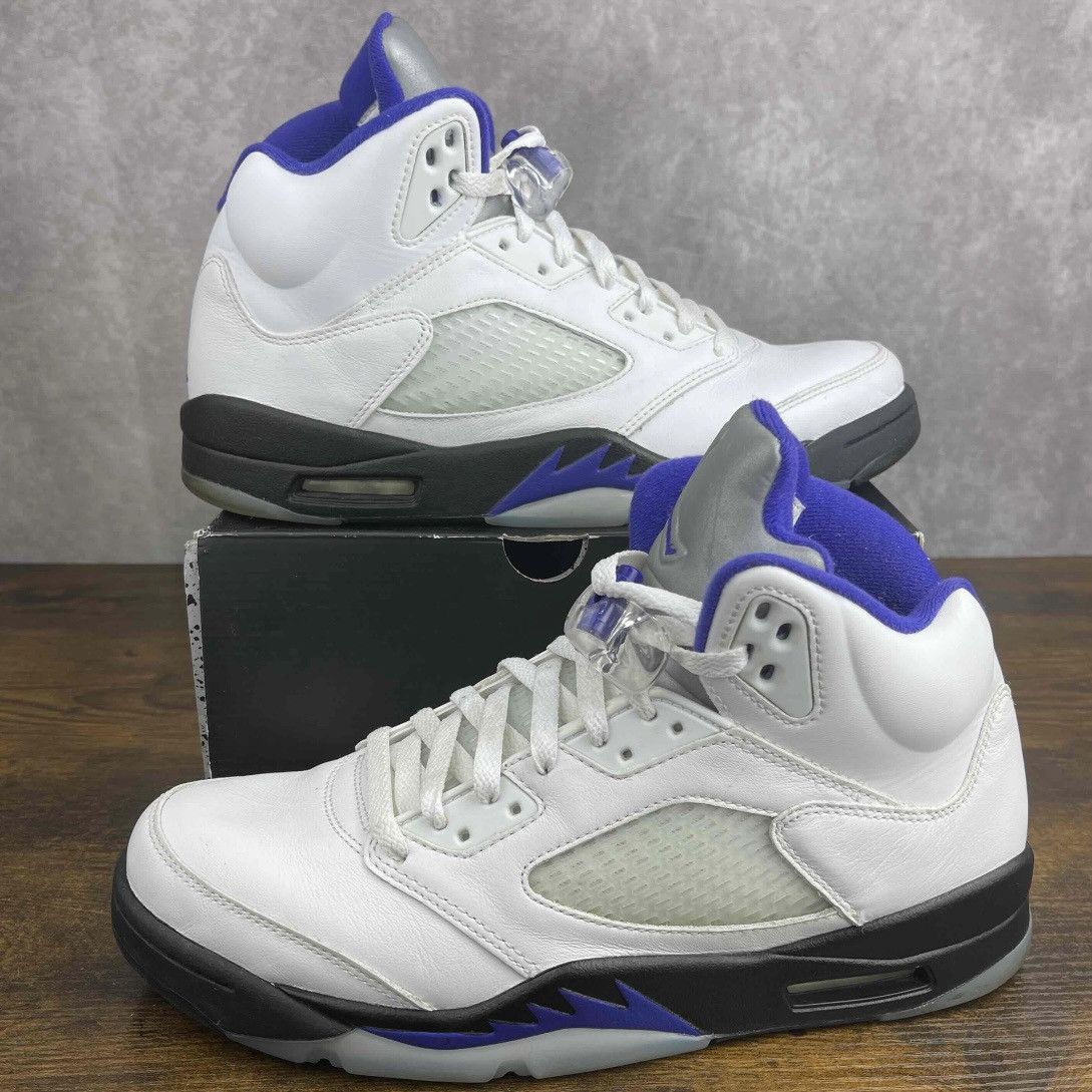 Jordan Brand Jordan 5 Dark Concord 2022 DD0587-141 White Purple Men’s OG Size US 10 / EU 43 - 2 Thumbnail