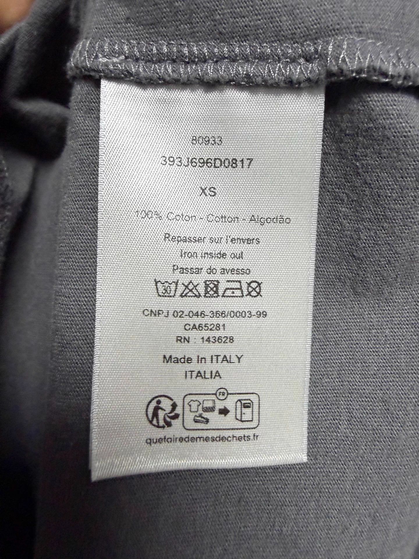 Dior Dior XS Oversized 100% Cotton Short-Sleeve Tee Size XS / US 0-2 / IT 36-38 - 4 Thumbnail