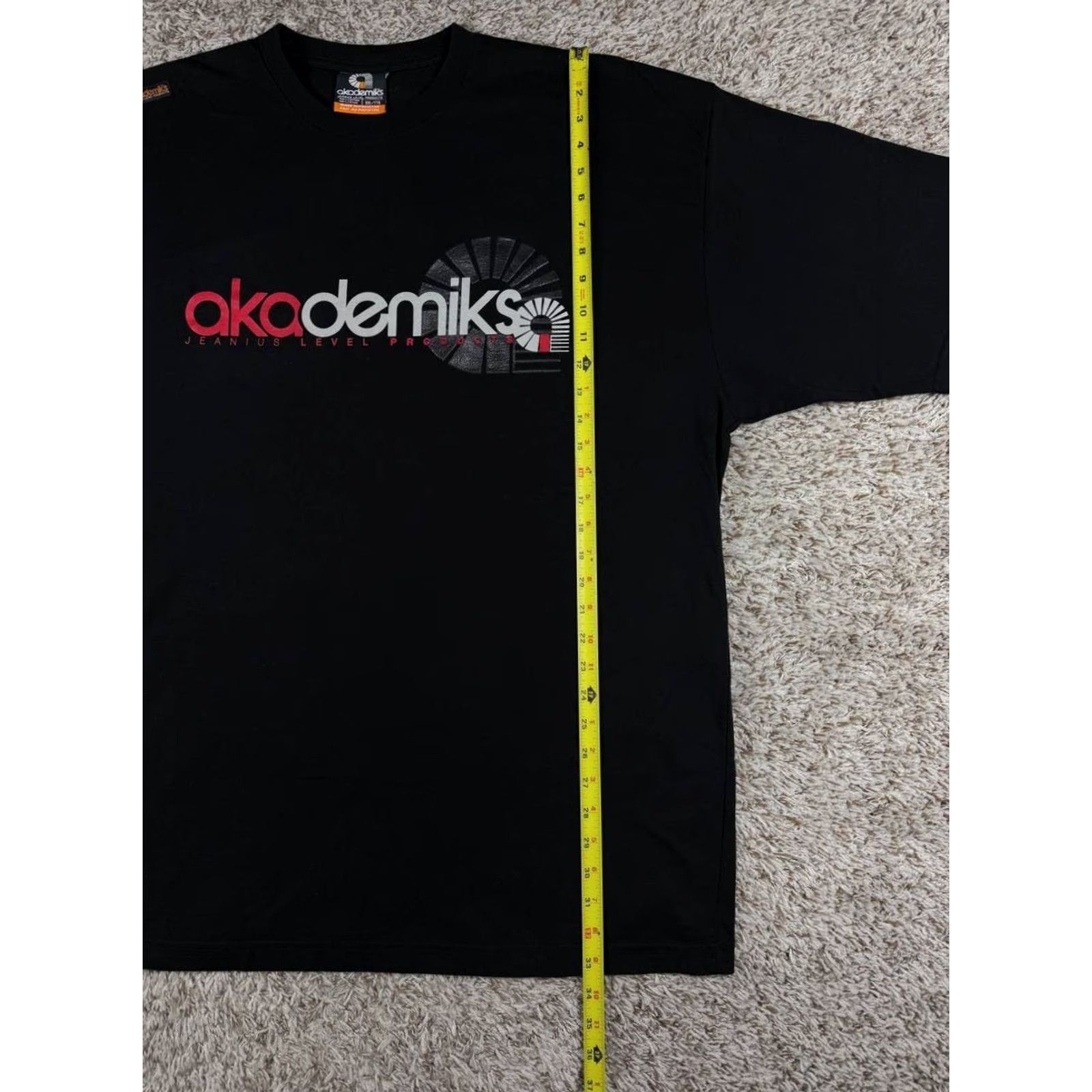 Akademiks VINTAGE Akademiks Shirt XXL Black Hip Hop Graphic Front Back Logo Tee Men Mens 2XL Summer Spring Fall Graphic Print Size US XXL / EU 58 / 5 - 4 Thumbnail