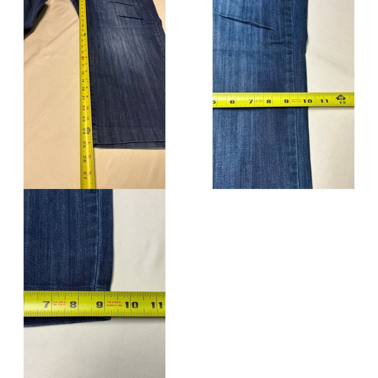 Lucky Brand VINTAGE Lucky Brand Jeans 361 Straight Mens 38x30 Dark Wash Denim Shirt? Size US 38 / EU 54 - 9 Thumbnail