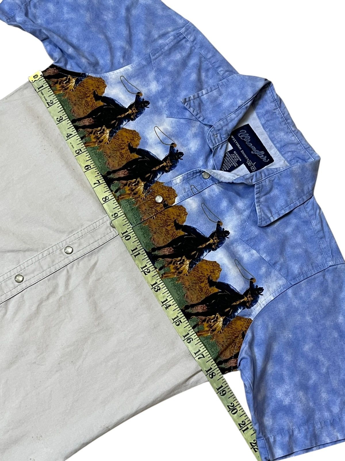 Wrangler RARE🔥VINTAGE WRANGLER COWBOYS WESTERN BUTTON UPS SHIRT Size US XS / EU 42 / 0 - 11 Thumbnail