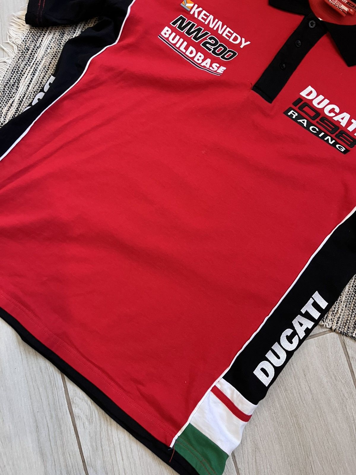 Ducati × Vintage Vintage Ducati Racing Polo Tshirt 1098 Glinth Enterprises Size US XL / EU 56 / 4 - 7 Thumbnail