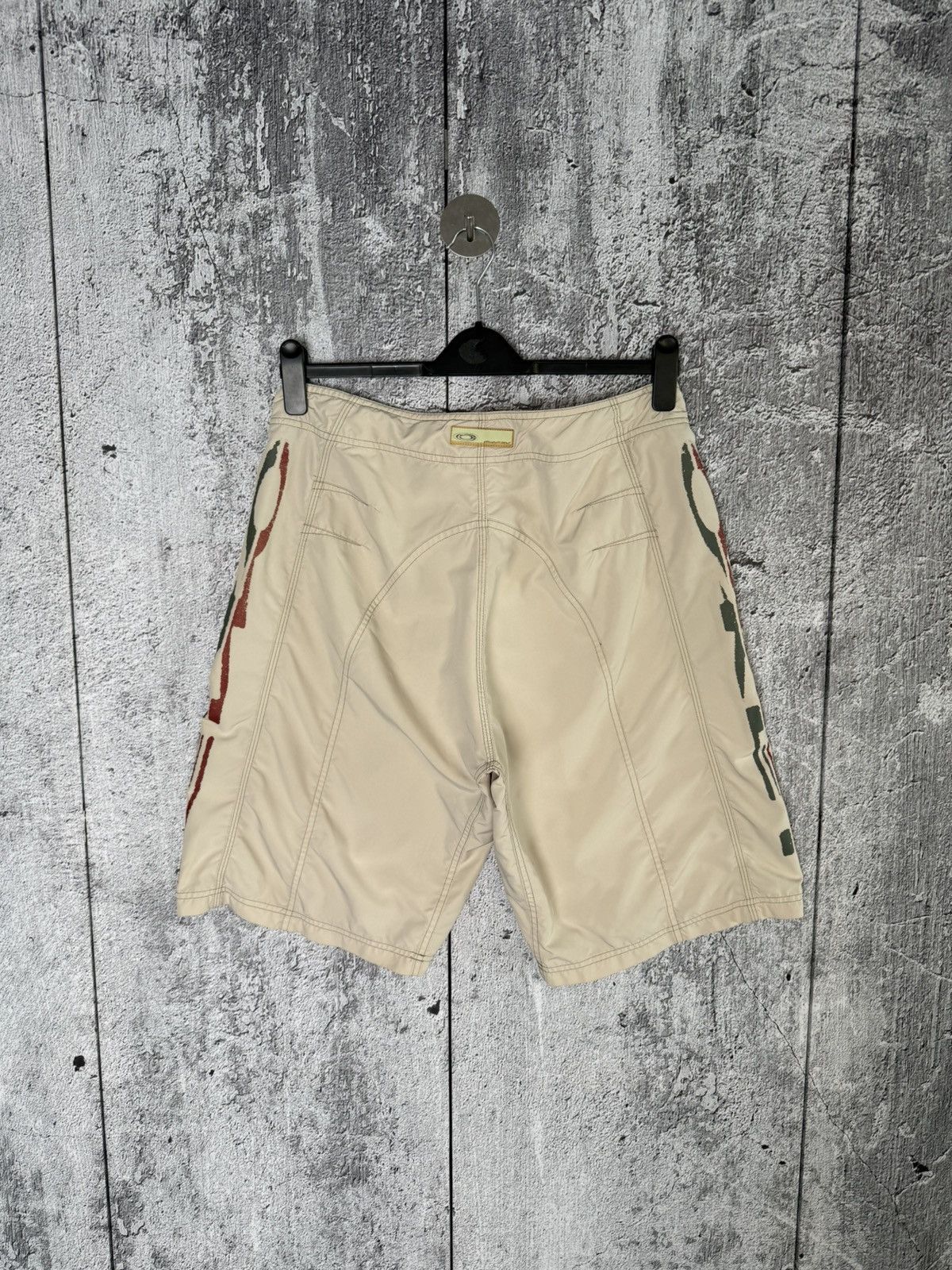 Oakley Vintage Oakley Beige Board Shorts Surf Swim Trunks Big Logo Size US 34 / EU 50 - 17 Thumbnail