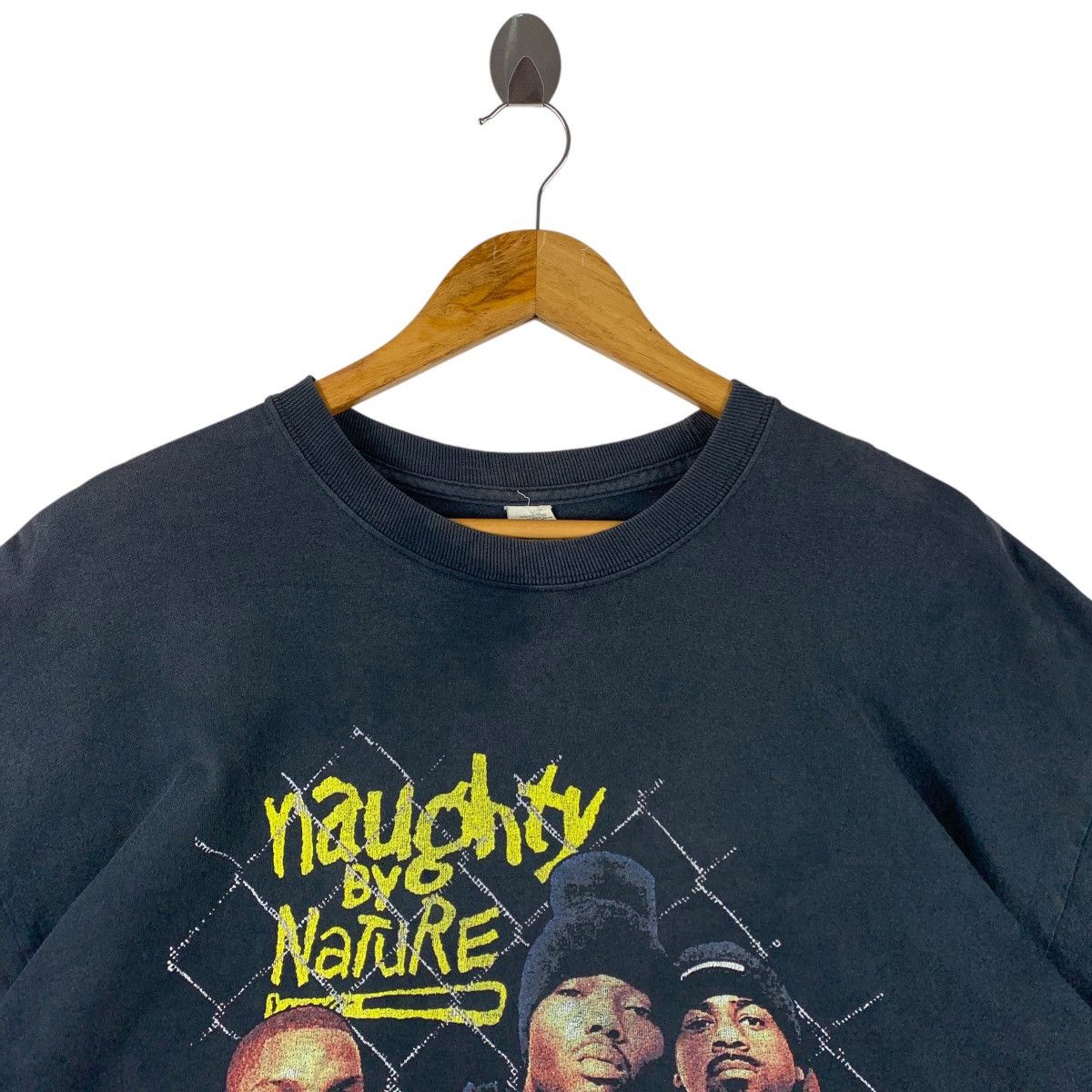 Rap Tees Vintage NAUGHTY BY NATURE rap tees big logo printed tee Size US XL / EU 56 / 4 - 2 Thumbnail