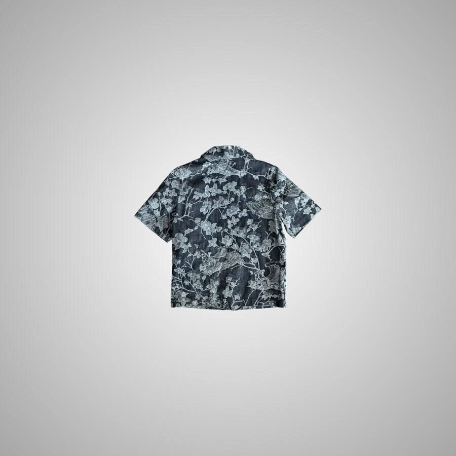Louis Vuitton Louis Vuitton Blue & White Floral Monogram Denim Shirt Size US S / EU 44-46 / 1 - 2 Thumbnail