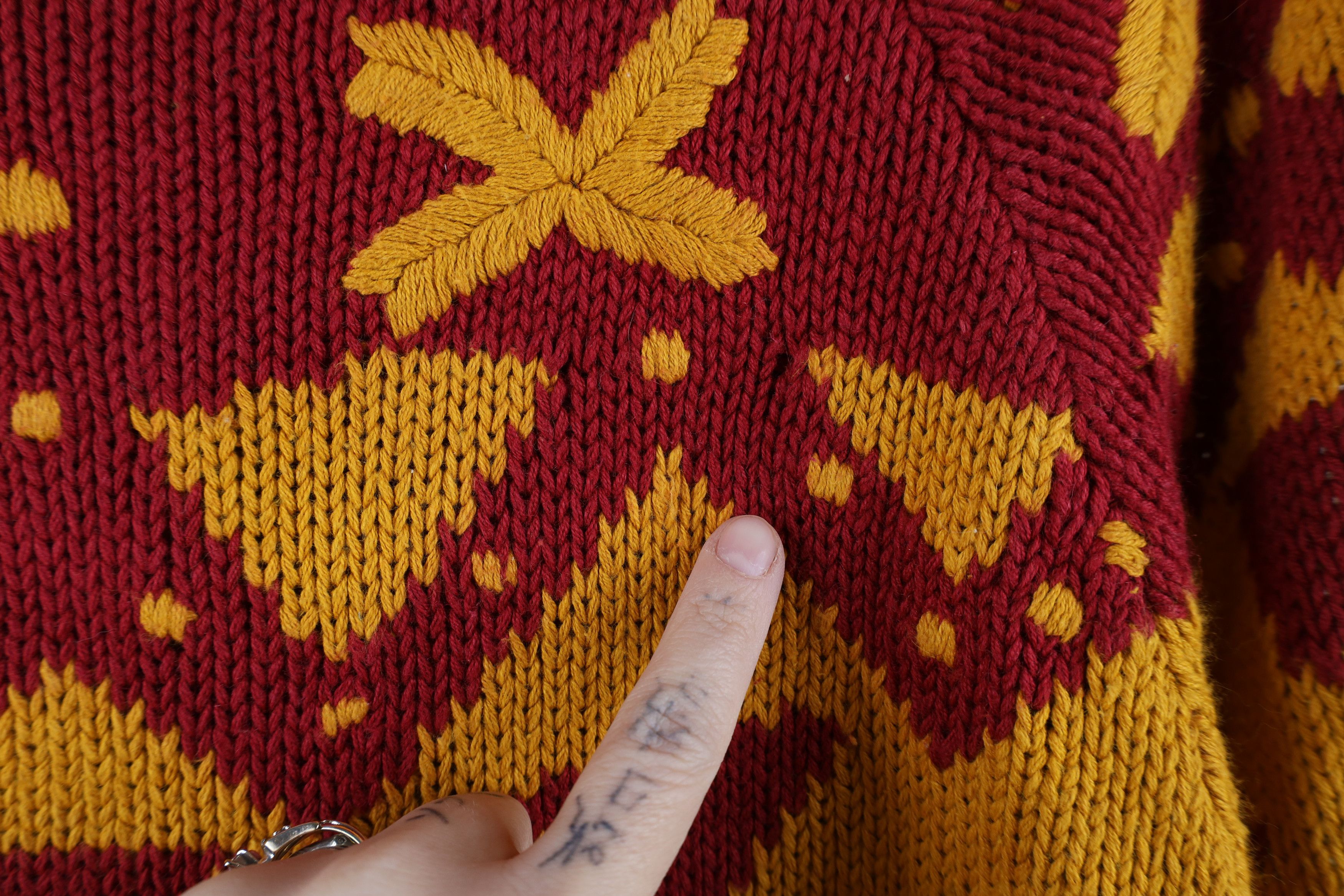Vintage Vintage 90s Streetwear Embroidered Mock Neck Sweater Size L / US 10 / IT 46 - 7 Thumbnail