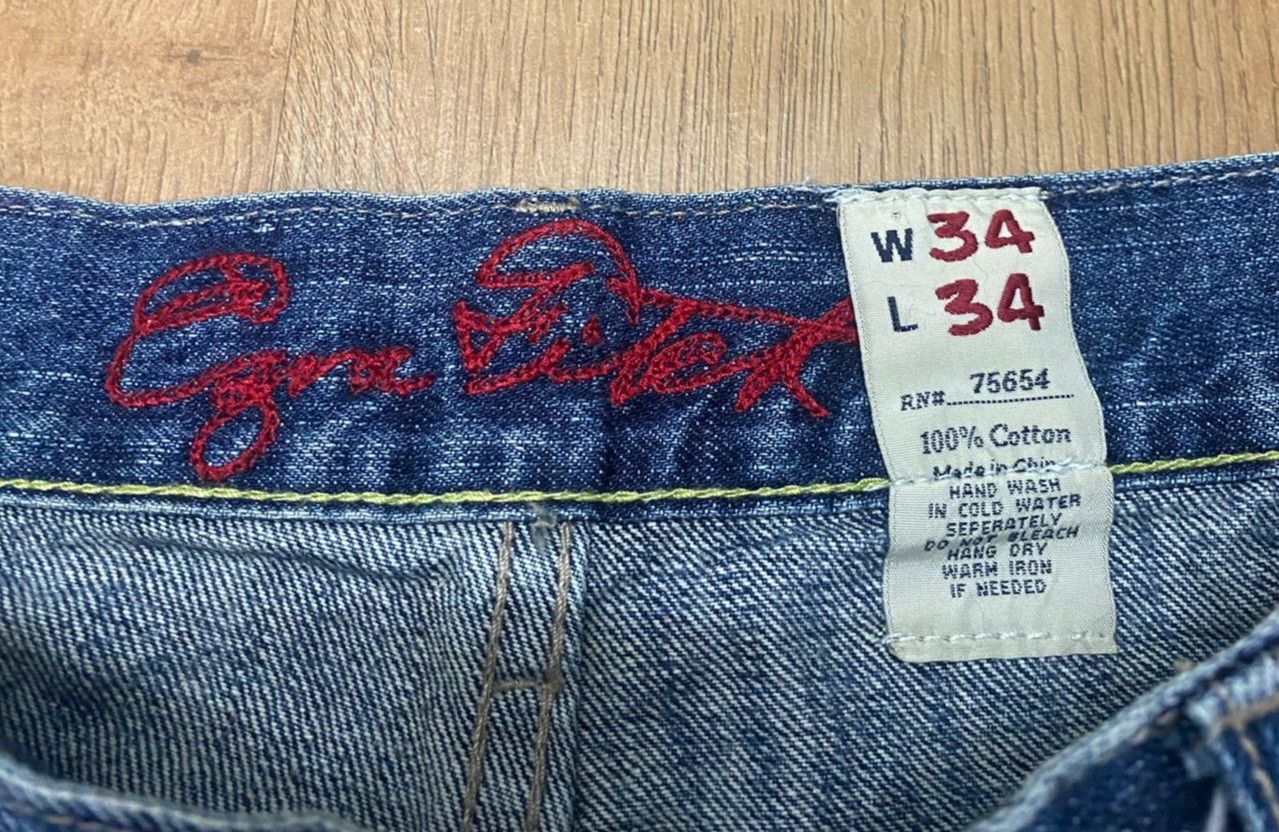 If Six Was Nine Vintage Ezy Distressed Denim Size US 34 / EU 50 - 18 Thumbnail