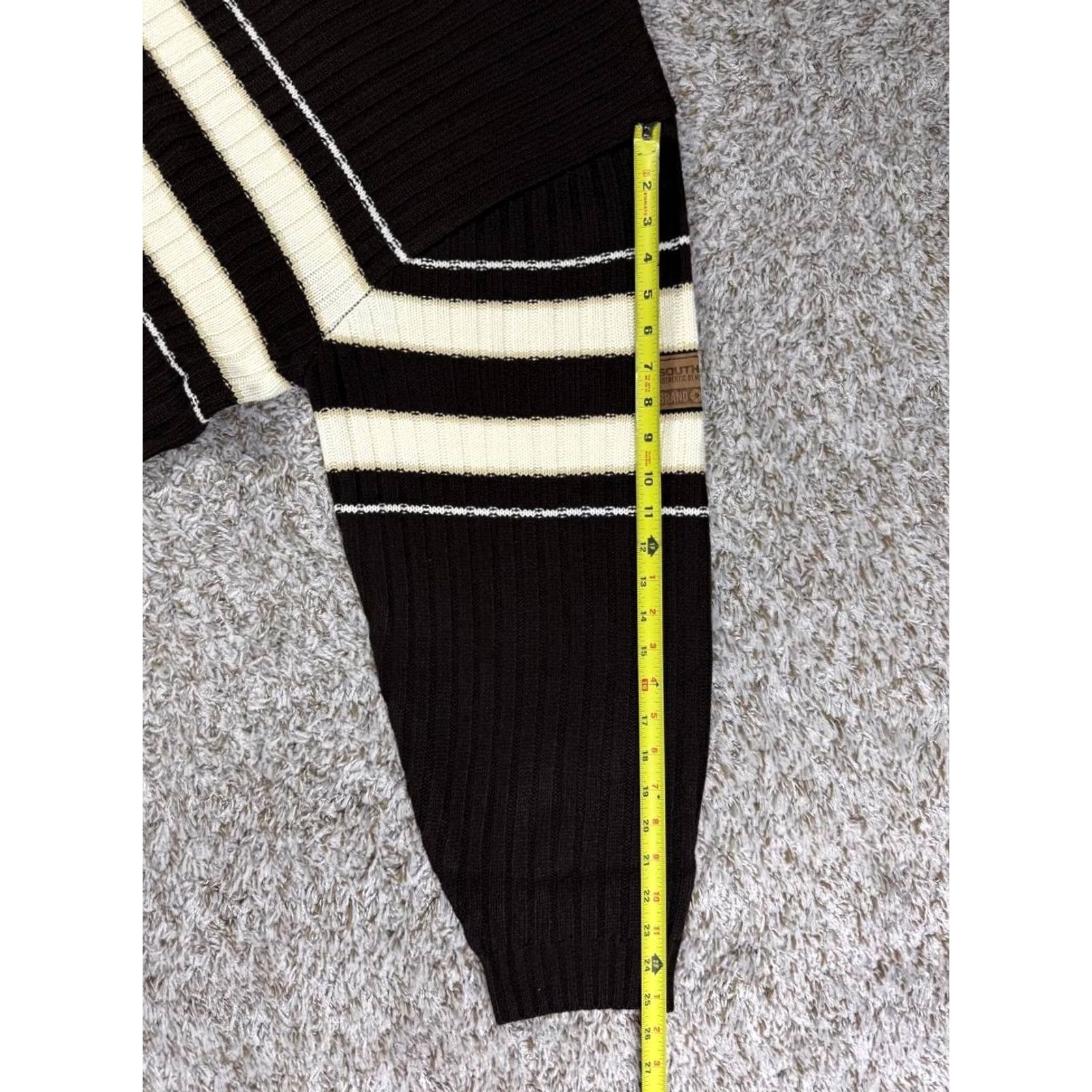 Southpole VINTAGE Southpole Striped Knit Sweater Hip Hop Oversized XXL Men Pullover Brown 2000s Size US XXL / EU 58 / 5 - 7 Thumbnail