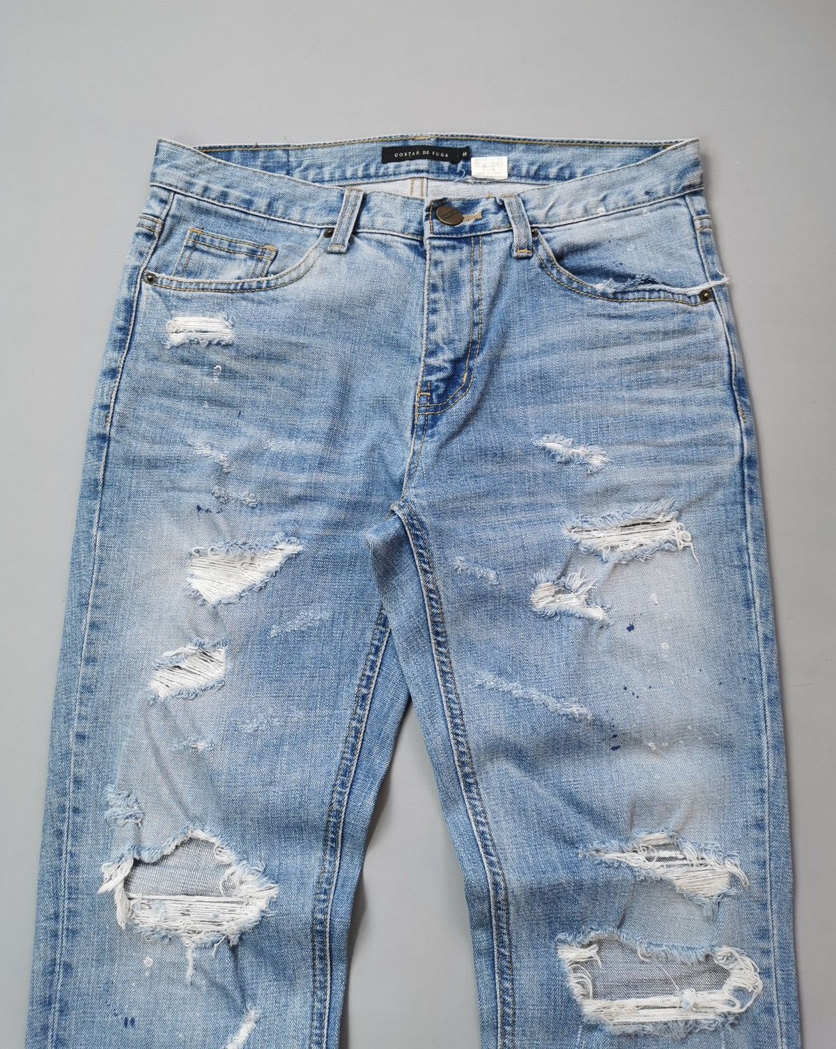 GOSTAR DE FUGA Gostar De Fuga Distressed Skinny Jeans Size US 32 / EU 48 - 1 Thumbnail