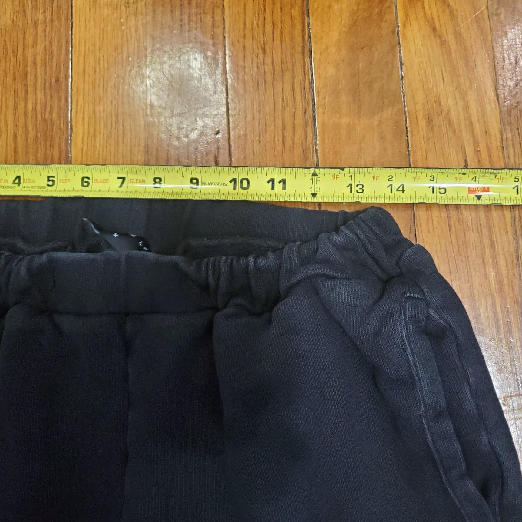 Vintage Richie Le Mens Medium Black Joggers Tapered Elastic Waist Pockets Knit Sweatpants Casual Size US 31 - 6 Thumbnail