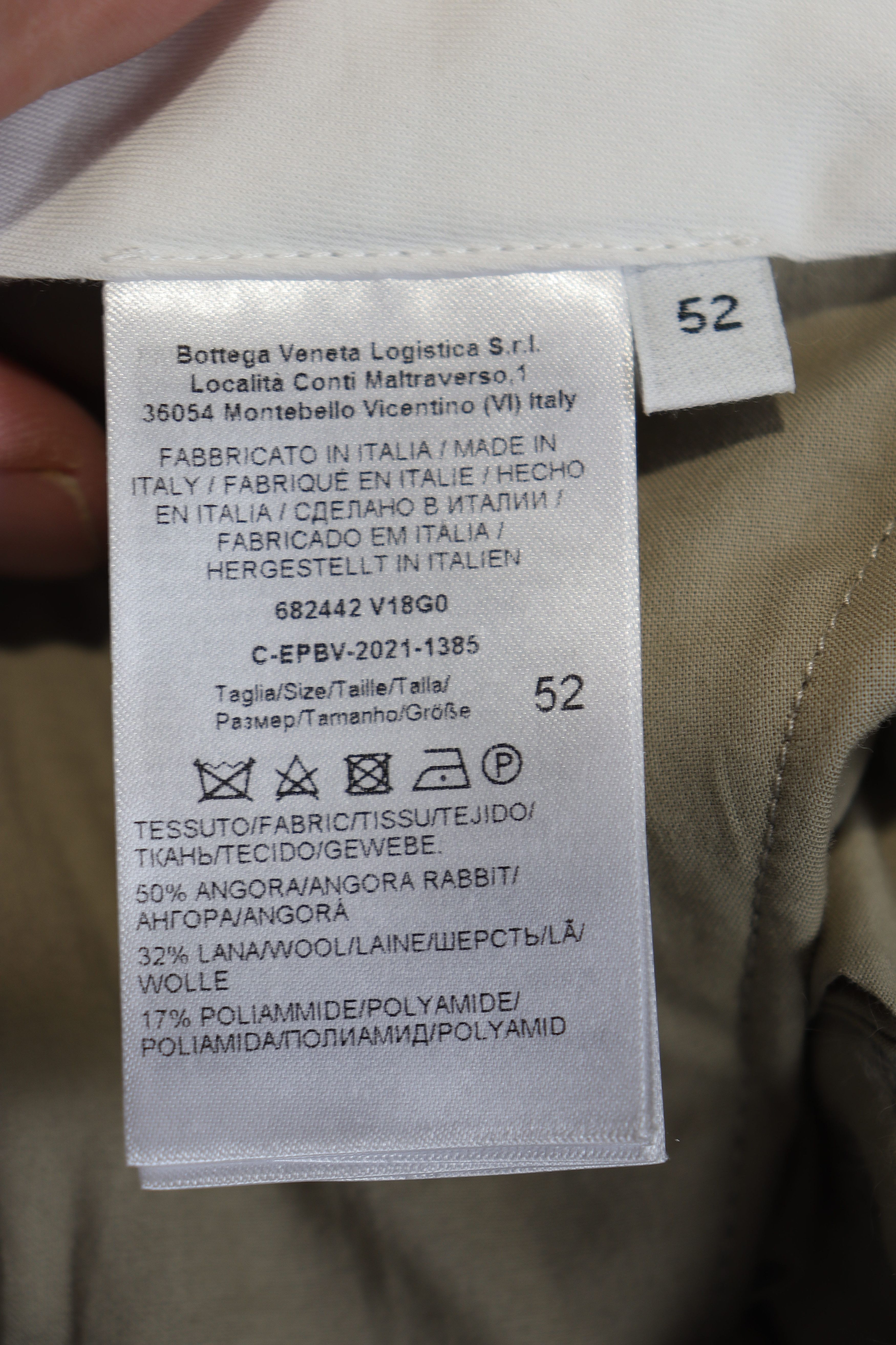 Bottega Veneta o1rshd11223 Double Soft Stretch Cvevron Pants in Chameleon Size US 36 / EU 52 - 8 Thumbnail