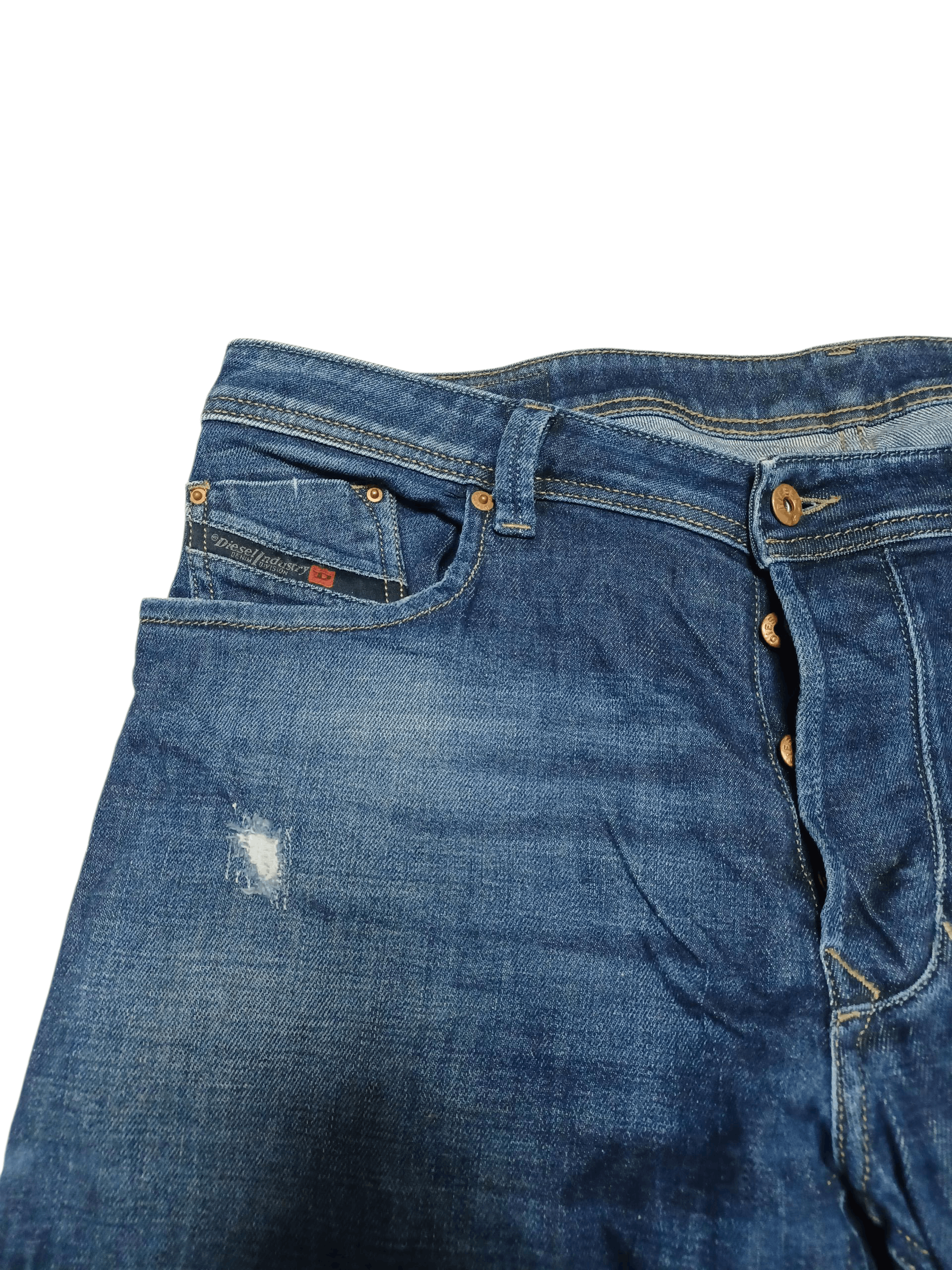 Diesel DIESEL LARKEE DISTRESSED AVANT GARDE ITALIAN JEANS DENIM Size US 36 / EU 52 - 4 Thumbnail
