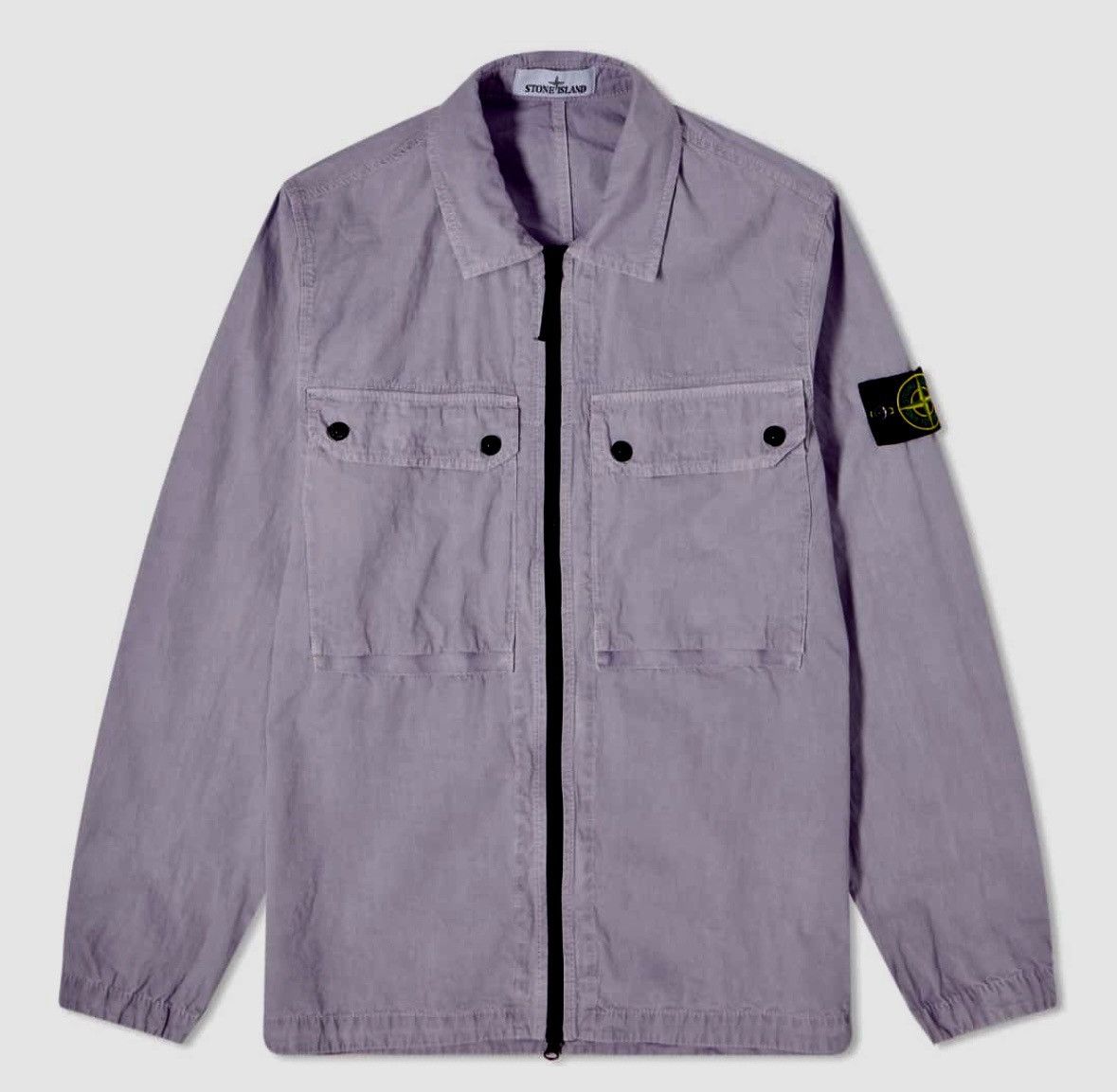 Stone Island STONE ISLAND GARMENT DYED TWO POCKET ZIP OVERSHIRT Size US L / EU 52-54 / 3 - 1 Thumbnail