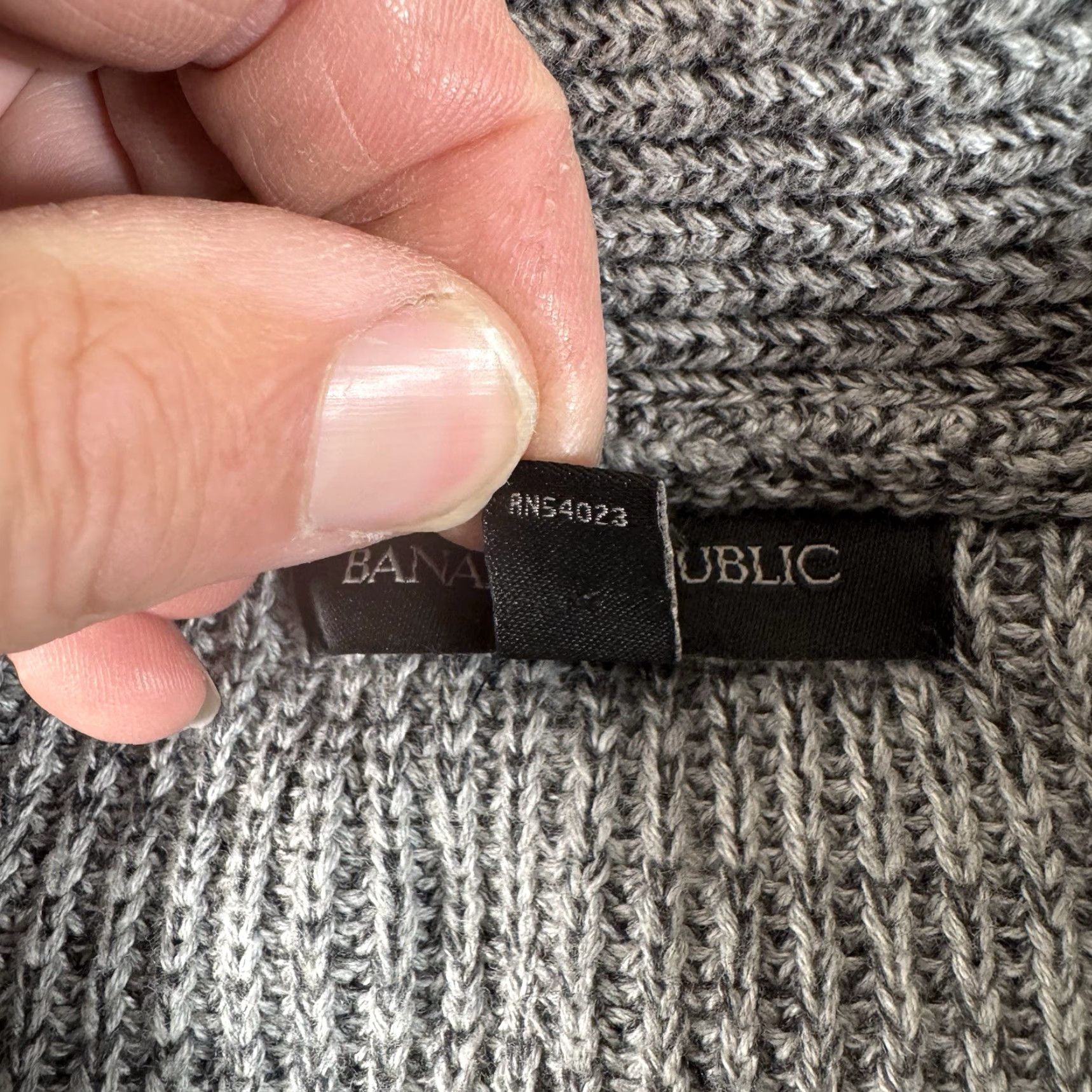 Banana Republic VINTAGE Banana Republic Shawl Collar Cardigan Sweater XL Grandpa Old Money Dark Academia Mens Cardigan Sweater XL Gray Cotton Knit Size US XL / EU 56 / 4 - 6 Thumbnail
