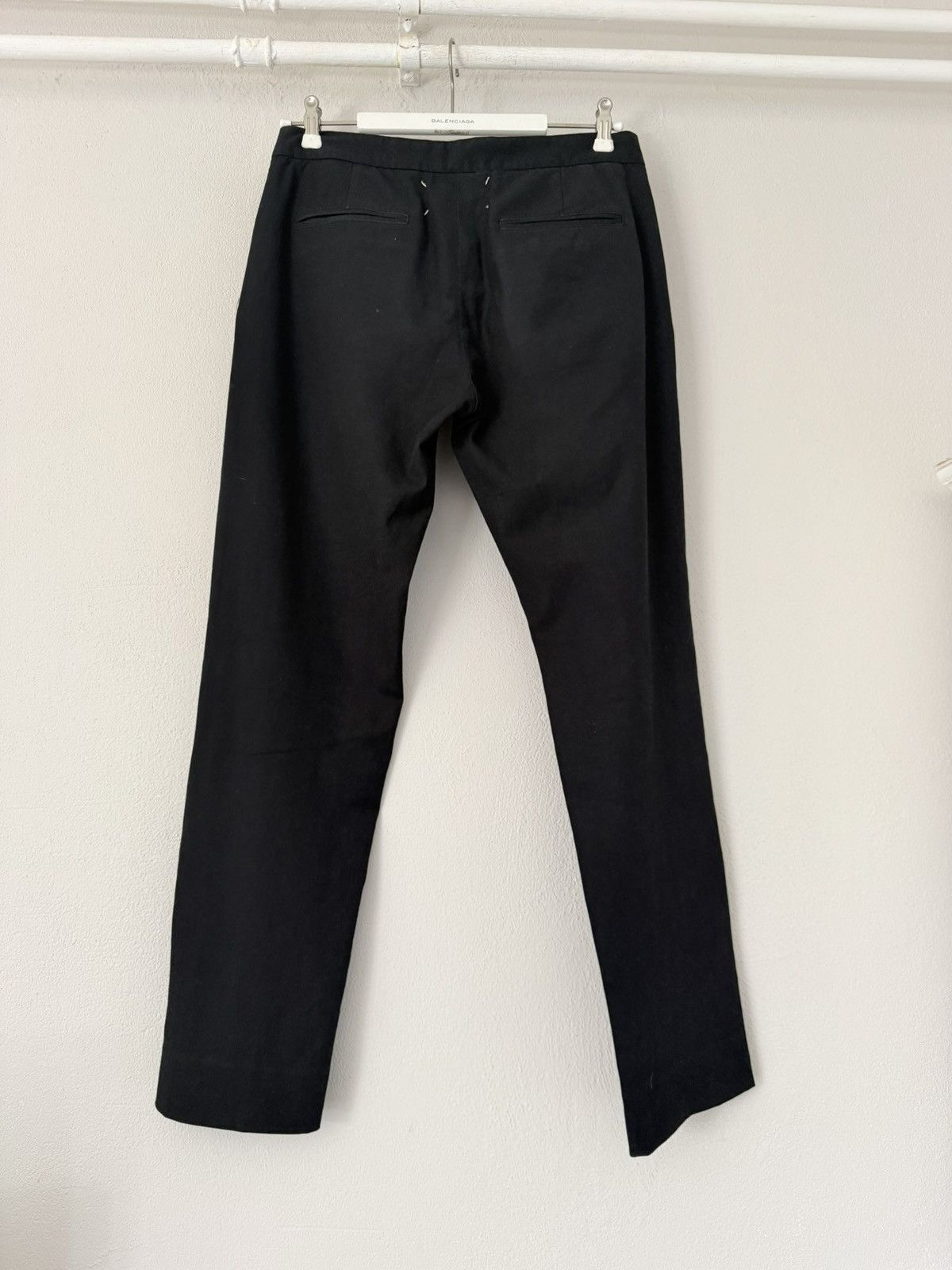 Maison Margiela Minimal Black Tailored Trousers with Drawstring Waist Size US 30 / EU 46 - 5 Thumbnail