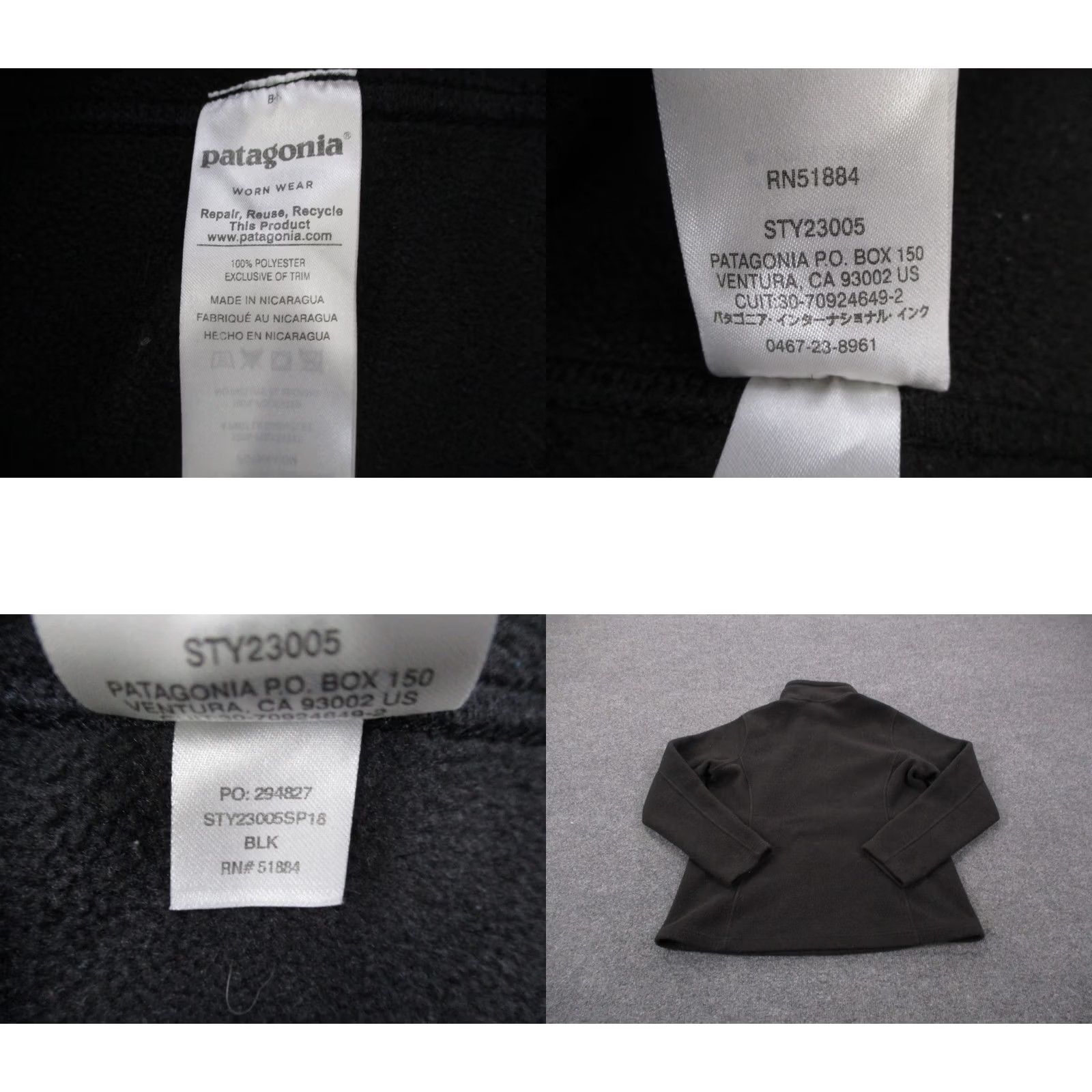 Patagonia Patagonia Jacket Womens L Black Synchilla Fleece Windbreaker Pockets 1/4 Zip Outdoor Outdoor 90s Mens? Size L / US 10 / IT 46 - 8 Thumbnail