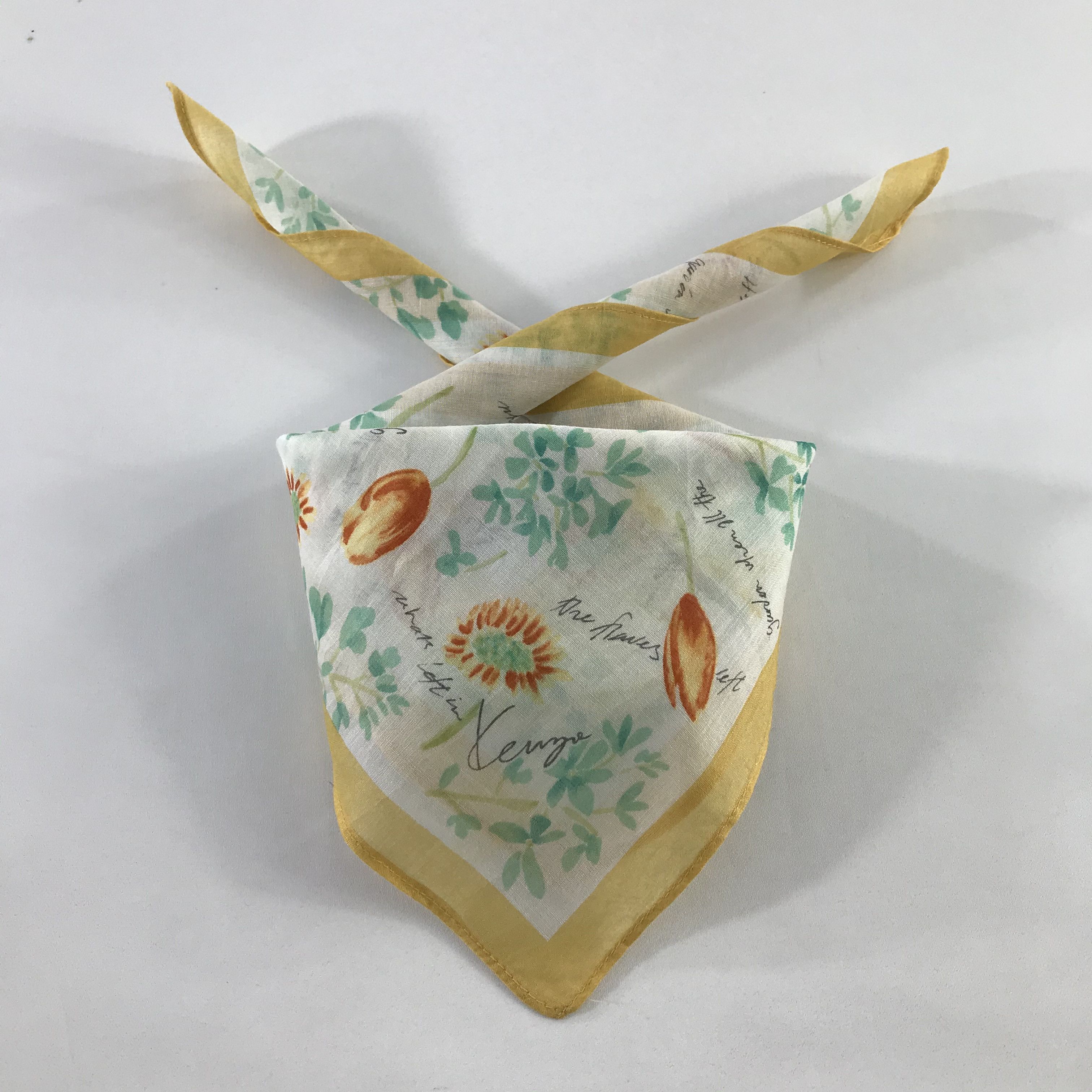 Kenzo × Vintage Kenzo Bandana / Handkerchief / Neckerchief - S1148 Size ONE SIZE - 3 Thumbnail