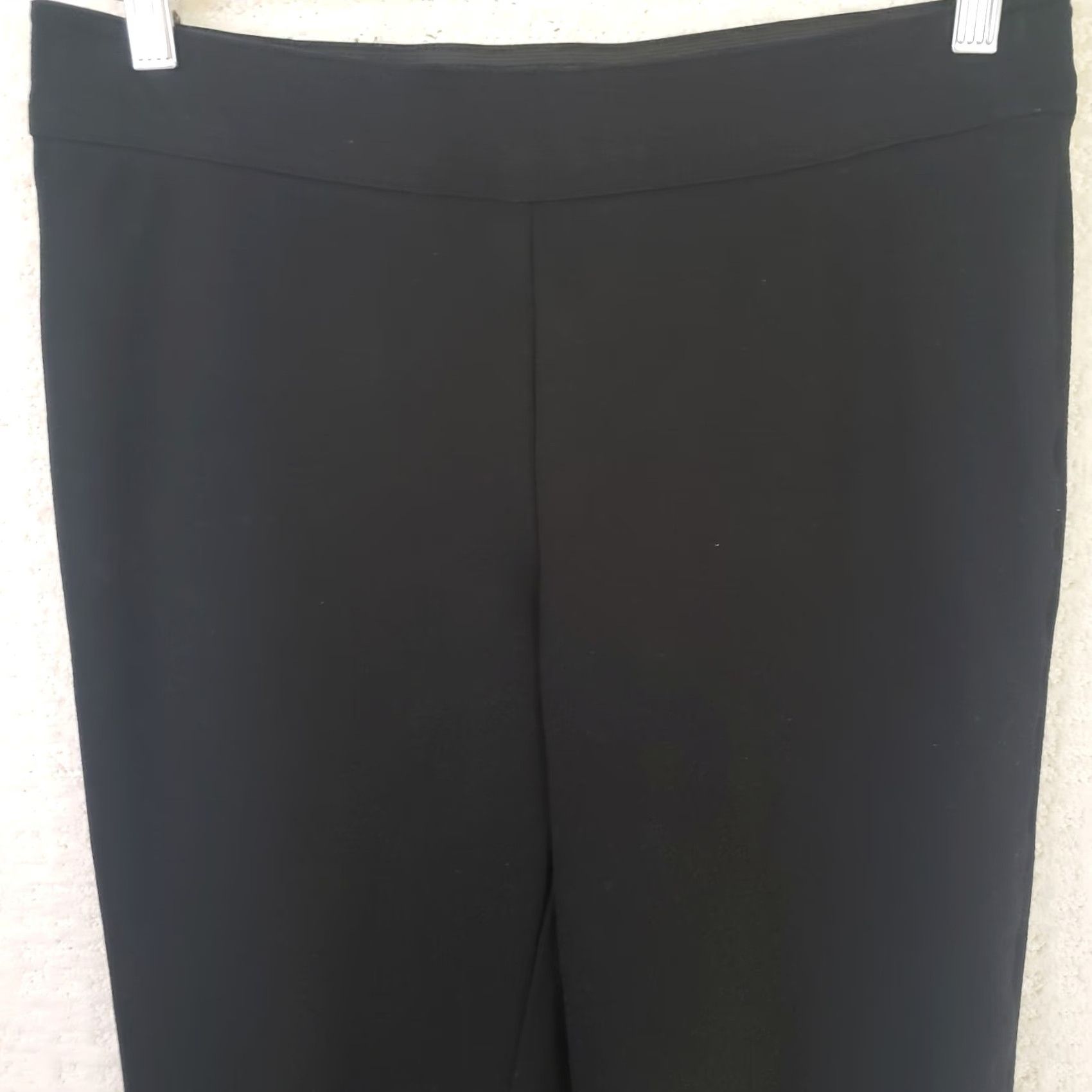 Vintage Grace Pants Women's S Black Straight Leg Stretch 31x28 Slimming Pockets Dress Pants Pants Styles 90s? Size 28" / US 6 / IT 42 - 3 Thumbnail