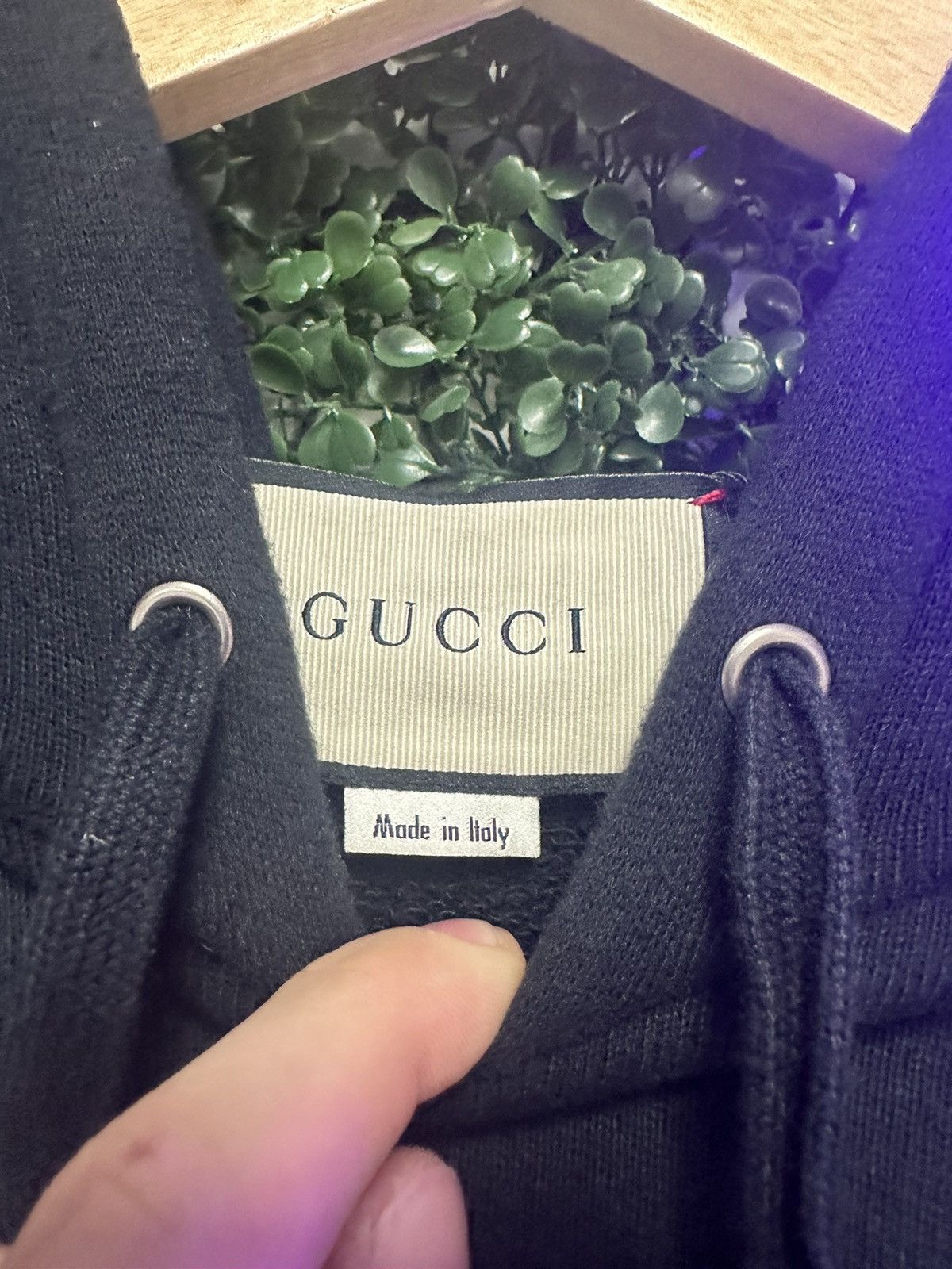 Gucci Gucci Emblem Hoodie Black Size US XS / EU 42 / 0 - 2 Thumbnail