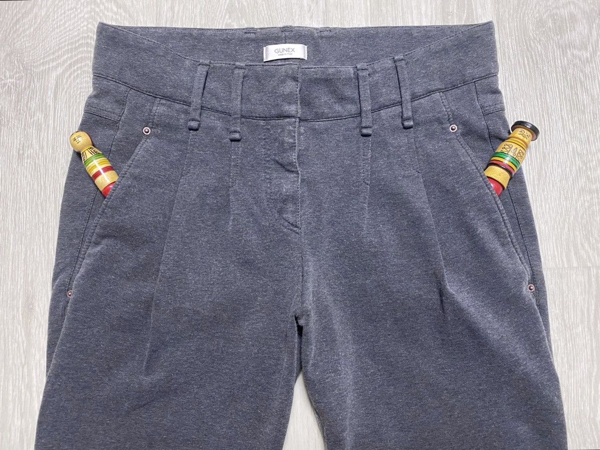 Brunello Cucinelli Womens Gunex Brunello Cucinelli Gray Stretchy Trousers Pants Size 28" / US 6 / IT 42 - 10 Thumbnail