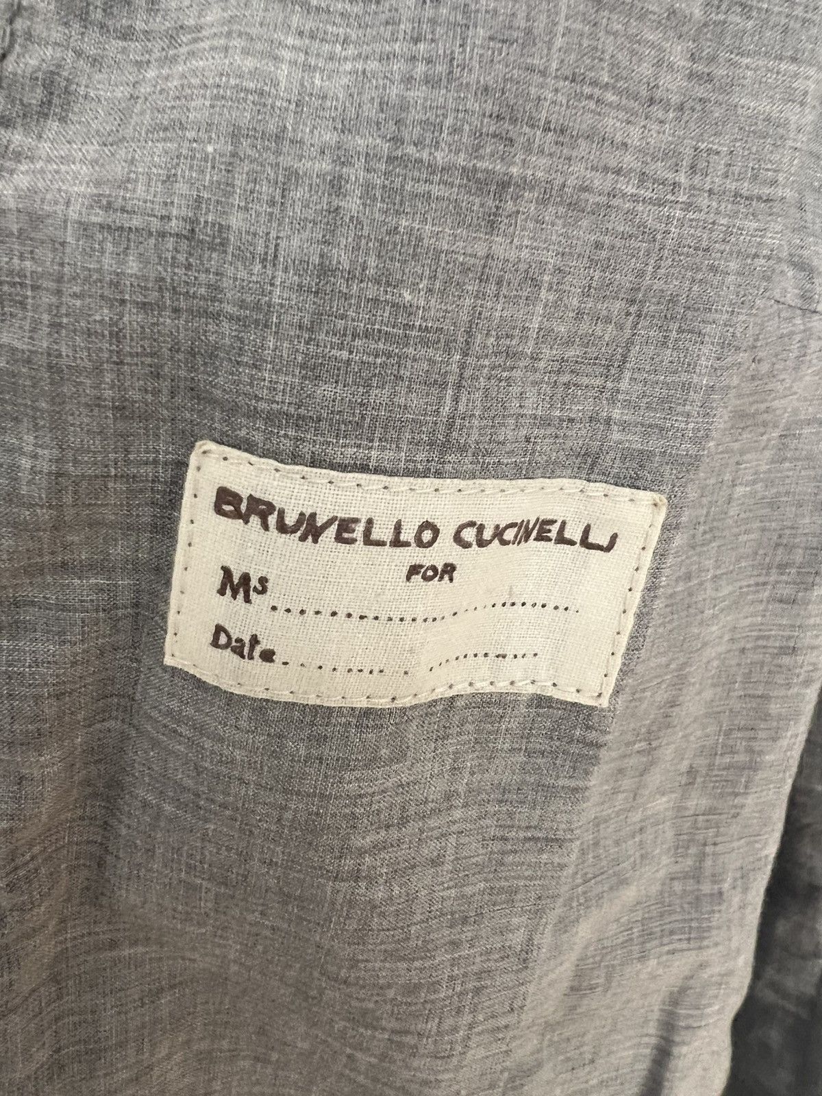 Brunello Cucinelli Brunello Cucinelli Elephant Beige Leather Bomber Jacket Size XL / US 12-14 / IT 48-50 - 17 Thumbnail