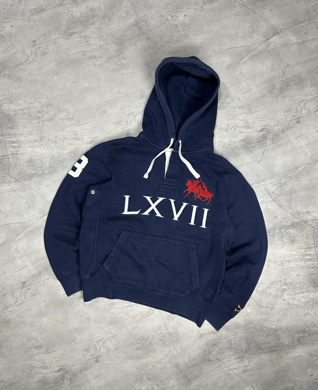 Polo Ralph Lauren Polo Ralph Lauren Hoodie SBlue Double Pony LXVII 3 Men's Size US M / EU 48-50 / 2 - 1 Thumbnail