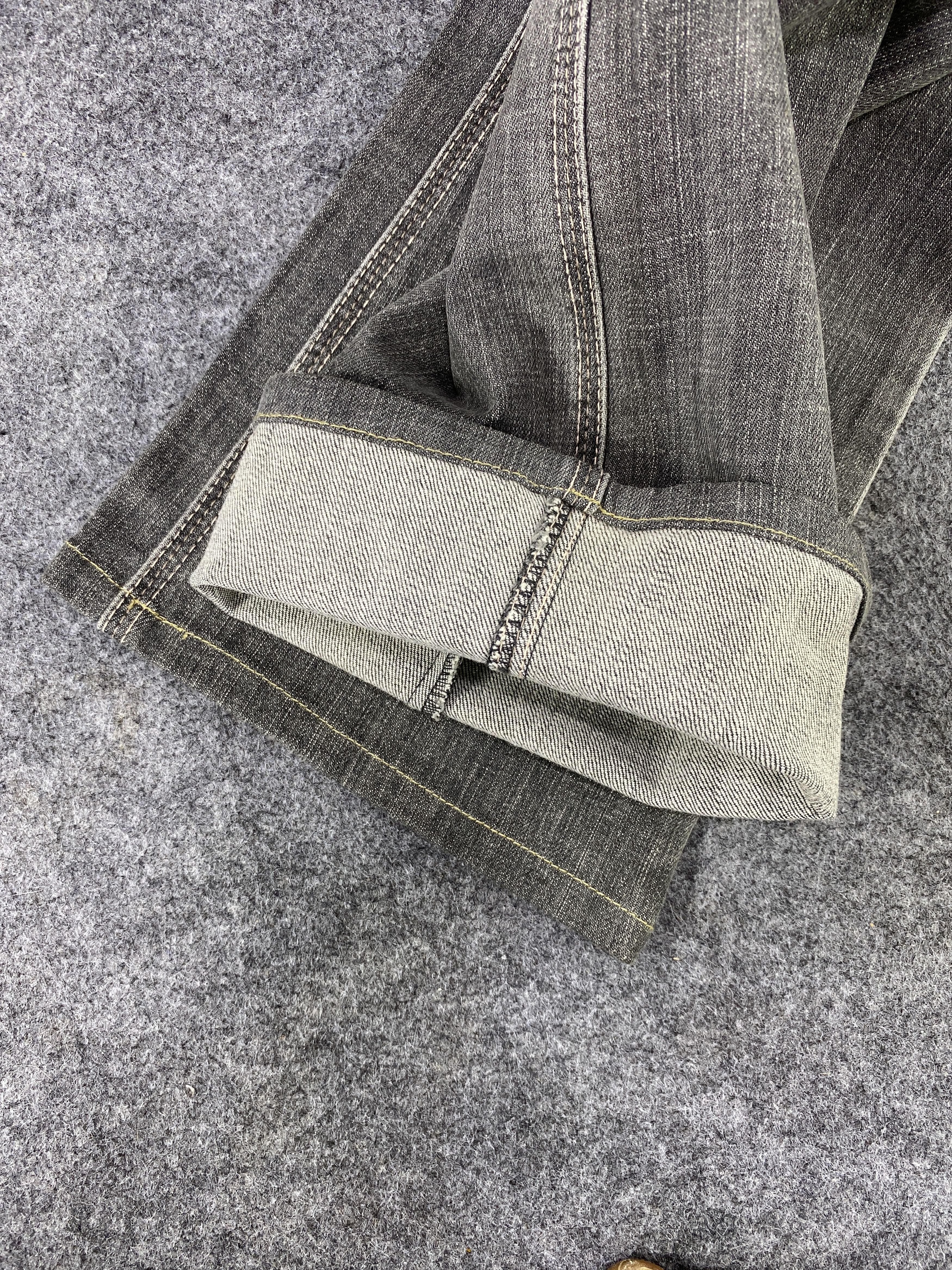 Japanese Brand D Grace Grey Wash Jeans - J1092 Size 28" / US 6 / IT 42 - 13 Thumbnail
