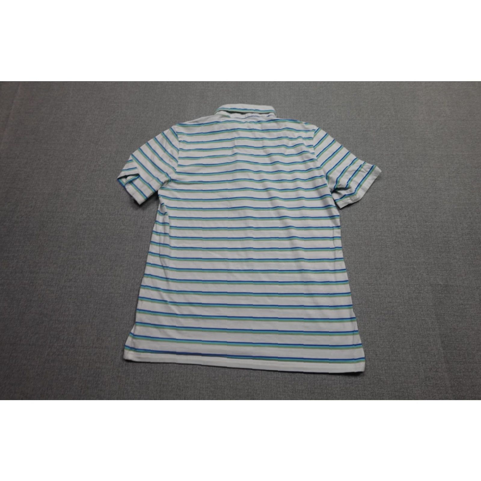 Vintage Criquet Polo Mens White Striped Golf Performance Stretch Comfort Short Sleeve Polo Mens White Striped Golf Size US M / EU 48-50 / 2 - 5 Thumbnail