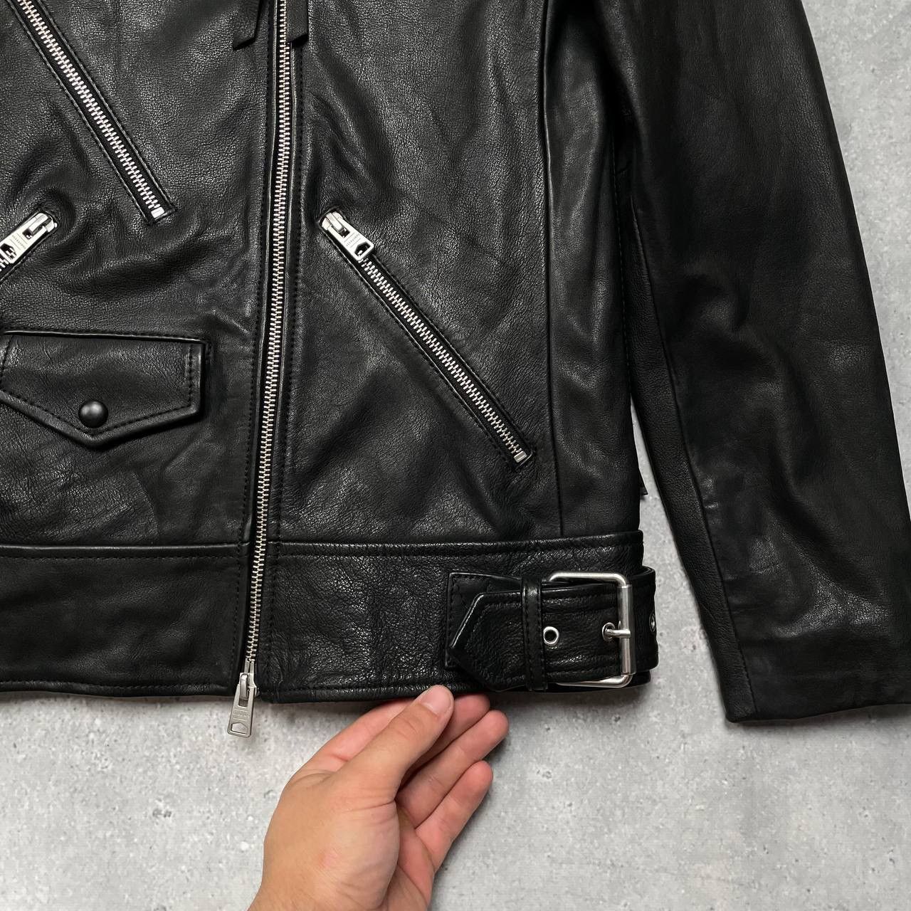 Allsaints Allsaints Sherwood Biker Leather Black Women’s Jacket Size S / US 4 / IT 40 - 11 Thumbnail