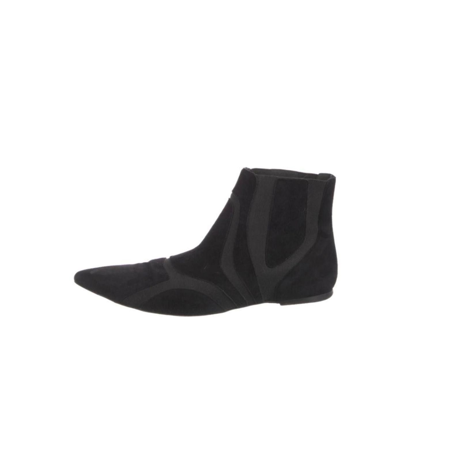 Balenciaga Iconic Balenciaga pointed-toe suede Chelsea Colorblock boots Size US 9 / IT 39 - 2 Thumbnail