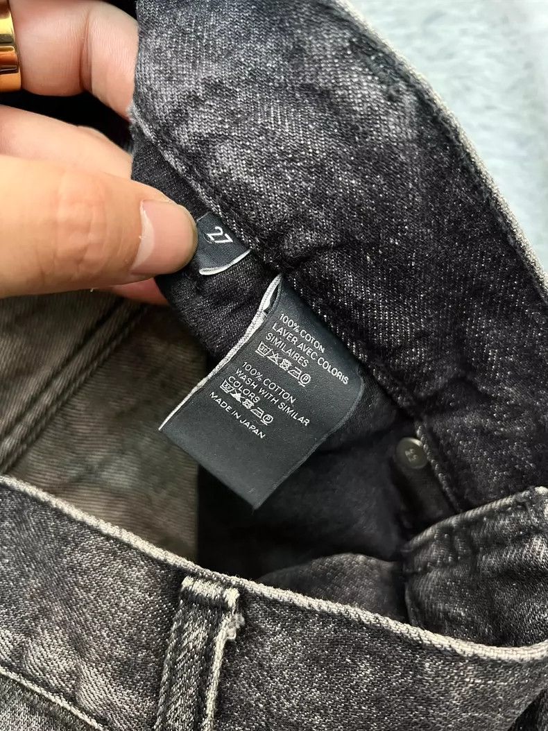 Celine Celine 23 Spring/Summer Smoky Black Washed Slim Straight Le Size US 27 - 4 Thumbnail
