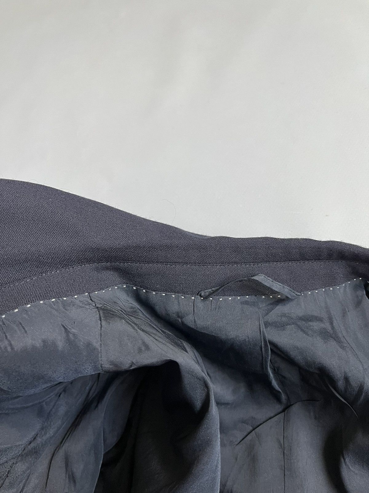 Designer × Japanese Brand × Neil Barrett Neil Barrett Men Woven Dark Navy Slim Fit Suit Blazer Size 50S - 3 Thumbnail