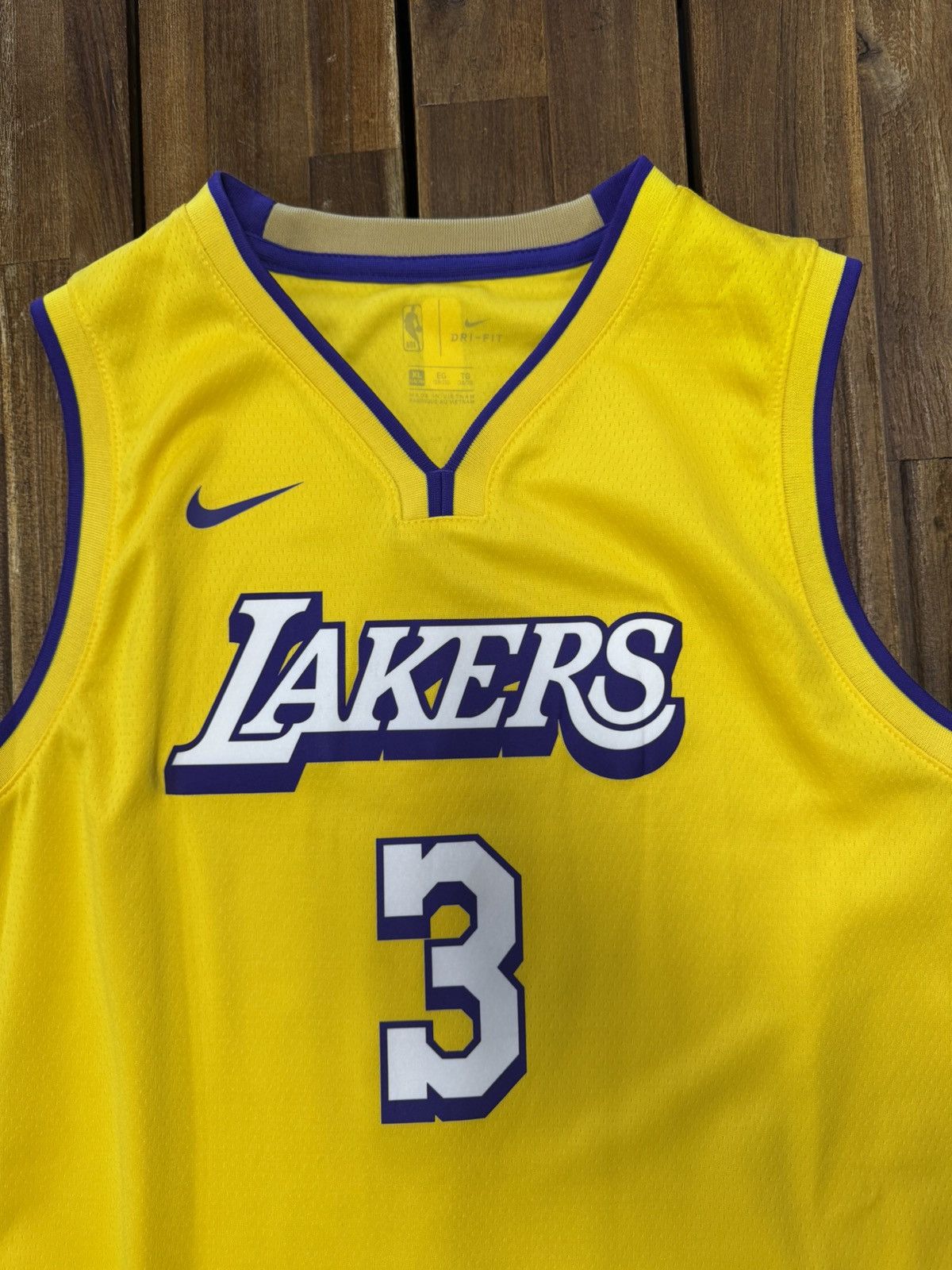 Nike Anthony Davis Los Angeles Lakers NBA Nike Swingman Jersey Size US XL / EU 56 / 4 - 3 Thumbnail