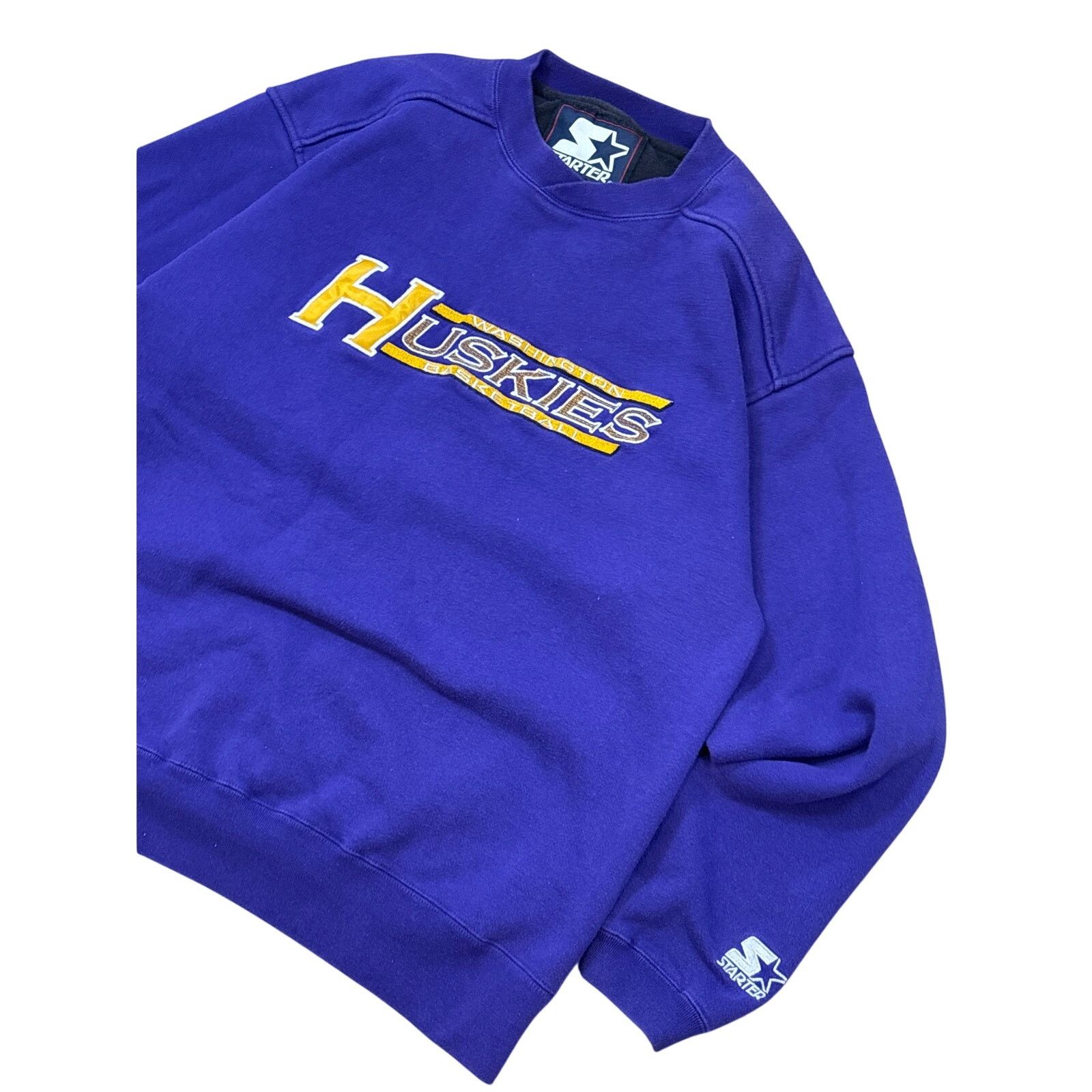 Starter Vtg 90s Starter Washington Huskies Basketball Crewneck M Size US M / EU 48-50 / 2 - 2 Thumbnail