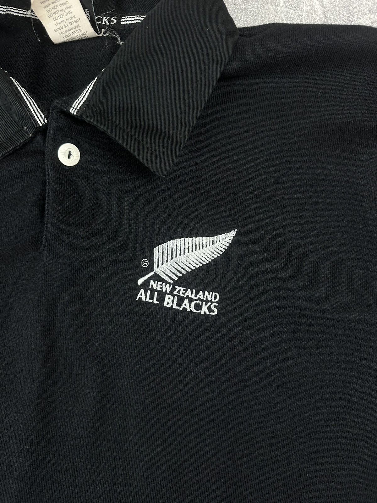 Adidas Adidas All Blacks Mens Rugby Polo Jersey Size US L / EU 52-54 / 3 - 6 Thumbnail