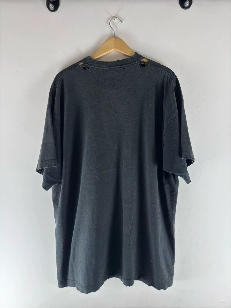 Balenciaga Balenciaga Solid Logo Print Plain Jersey Short Sleeve T-Sh Size US M / EU 48-50 / 2 - 2 Thumbnail