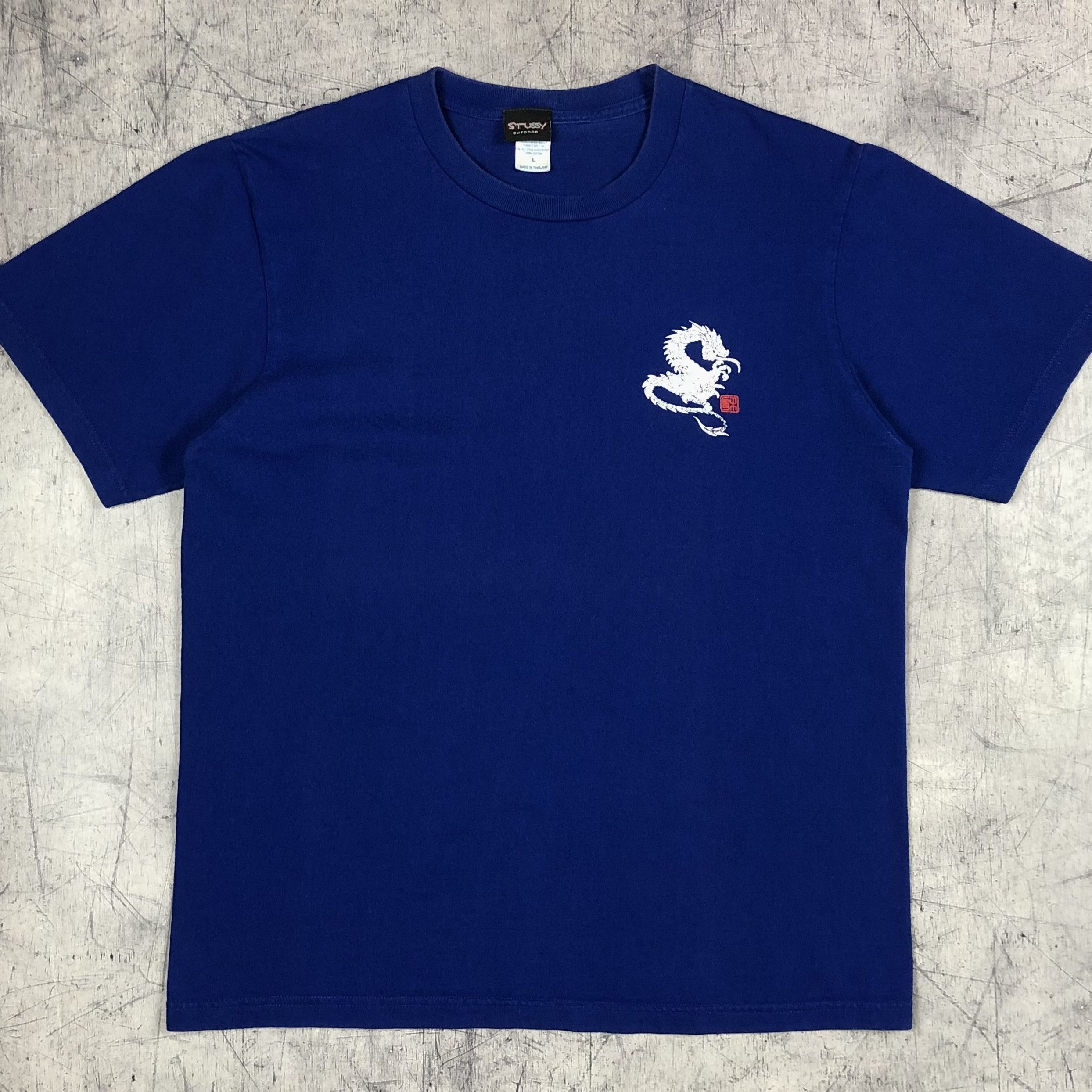 Stussy Vintage Stussy Outdoor Dragon Puff Print Tee y2k sk8 Size US M / EU 48-50 / 2 - 2 Thumbnail